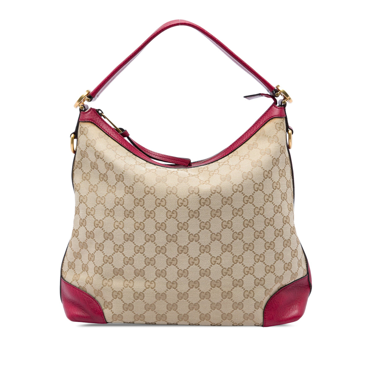 Gucci Small GG Canvas Miss GG Hobo — Red