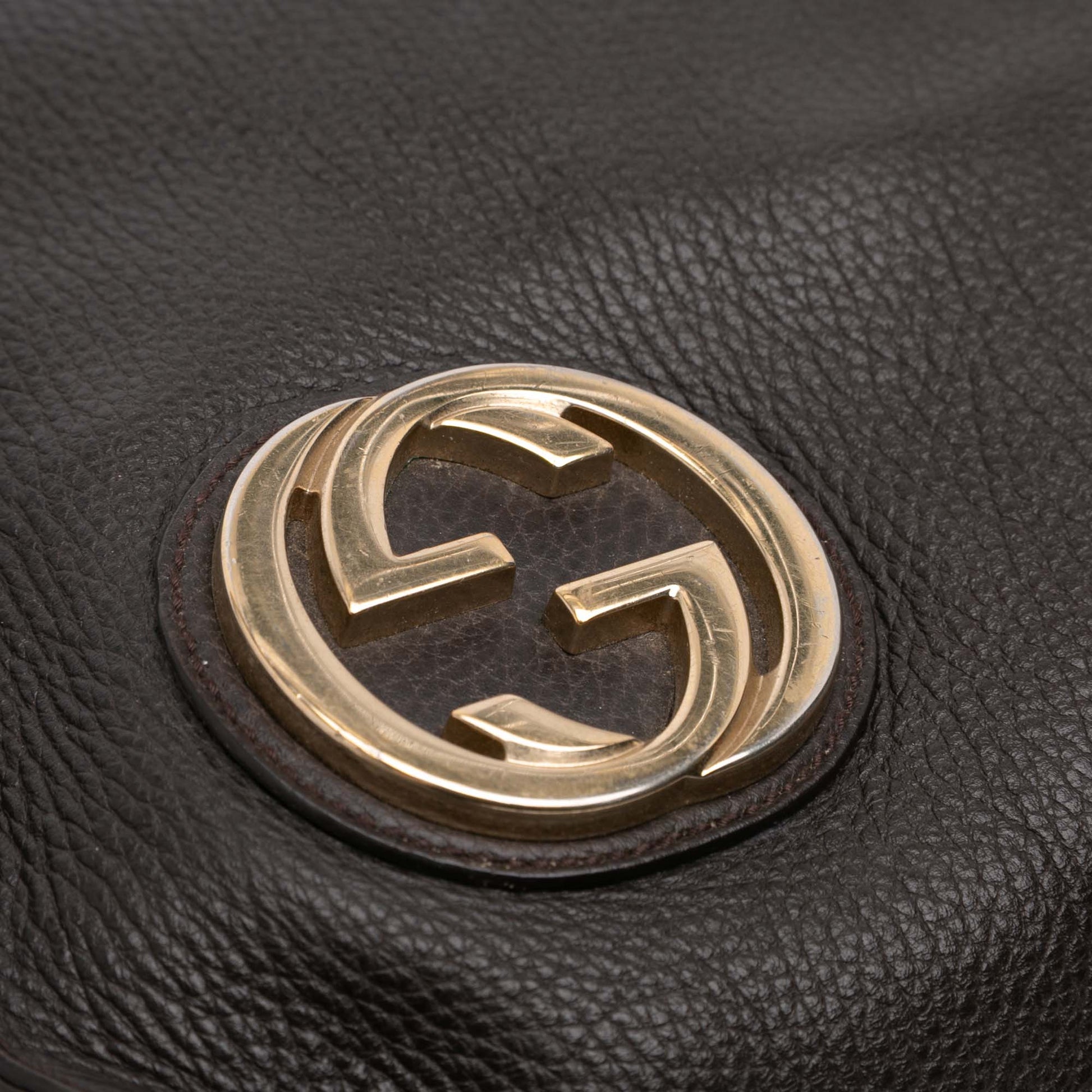 Gucci Dollar Calfskin Interlocking G Tote