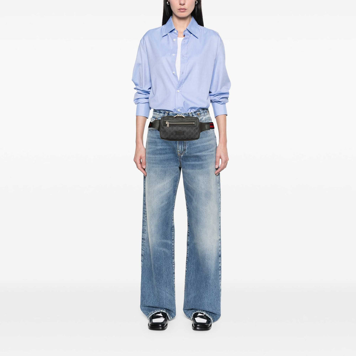 Gucci GG Supreme Web Night Courrier Belt Bag