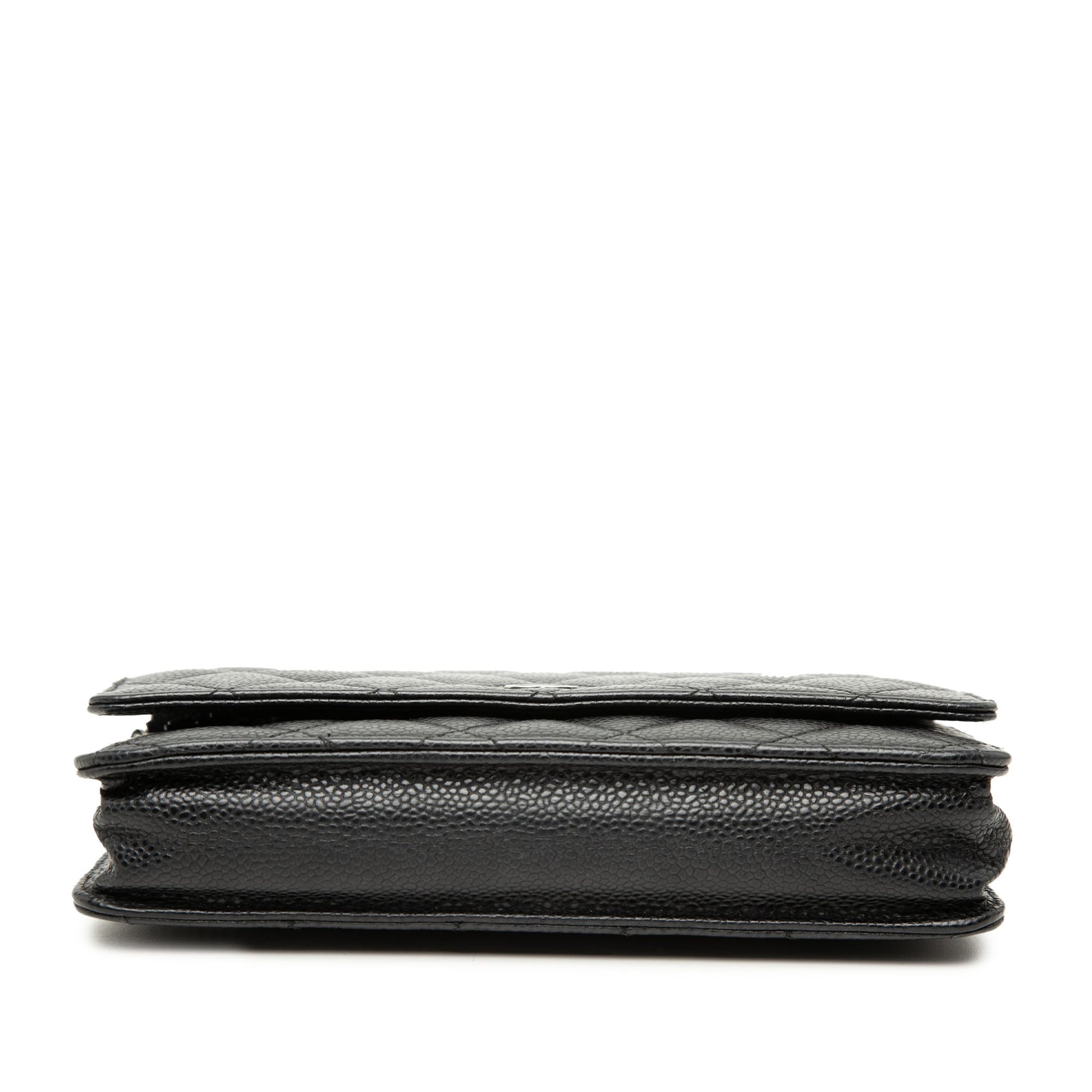 Chanel CC Quilted Caviar Wallet on Chain