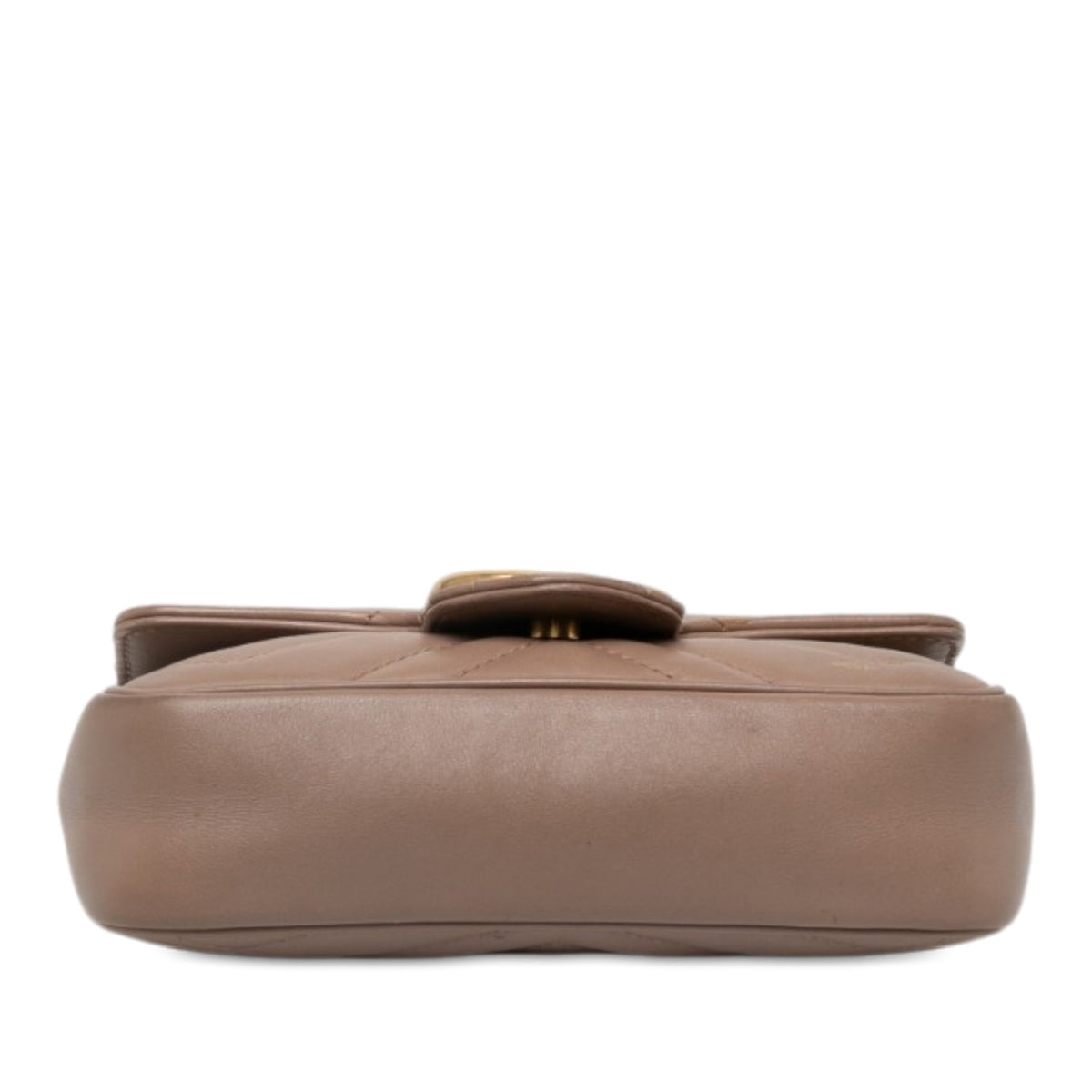 Gucci Mini GG Marmont Matelasse Leather Flap Crossbody — Brown