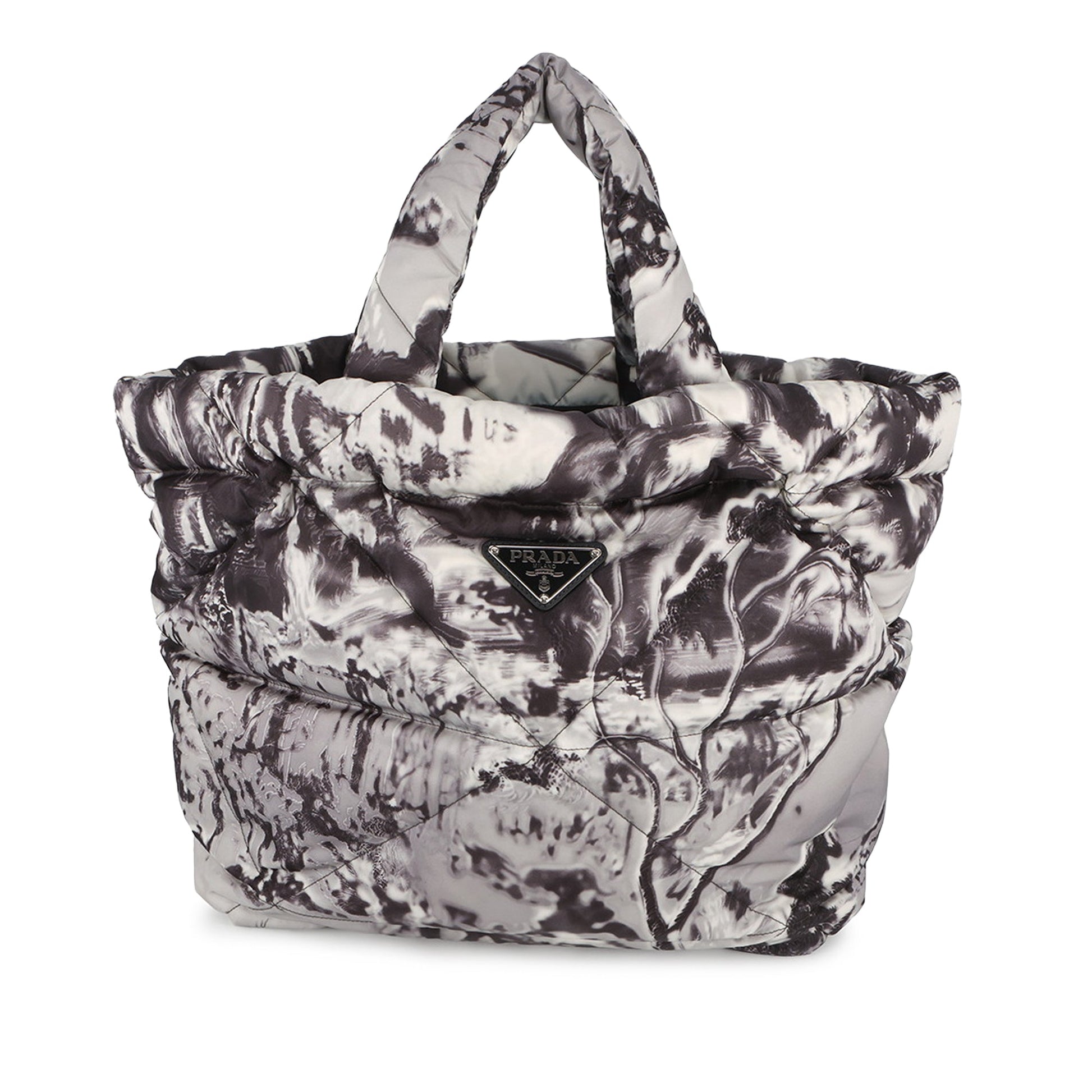 Prada Re Nylon Printed Padded Tote