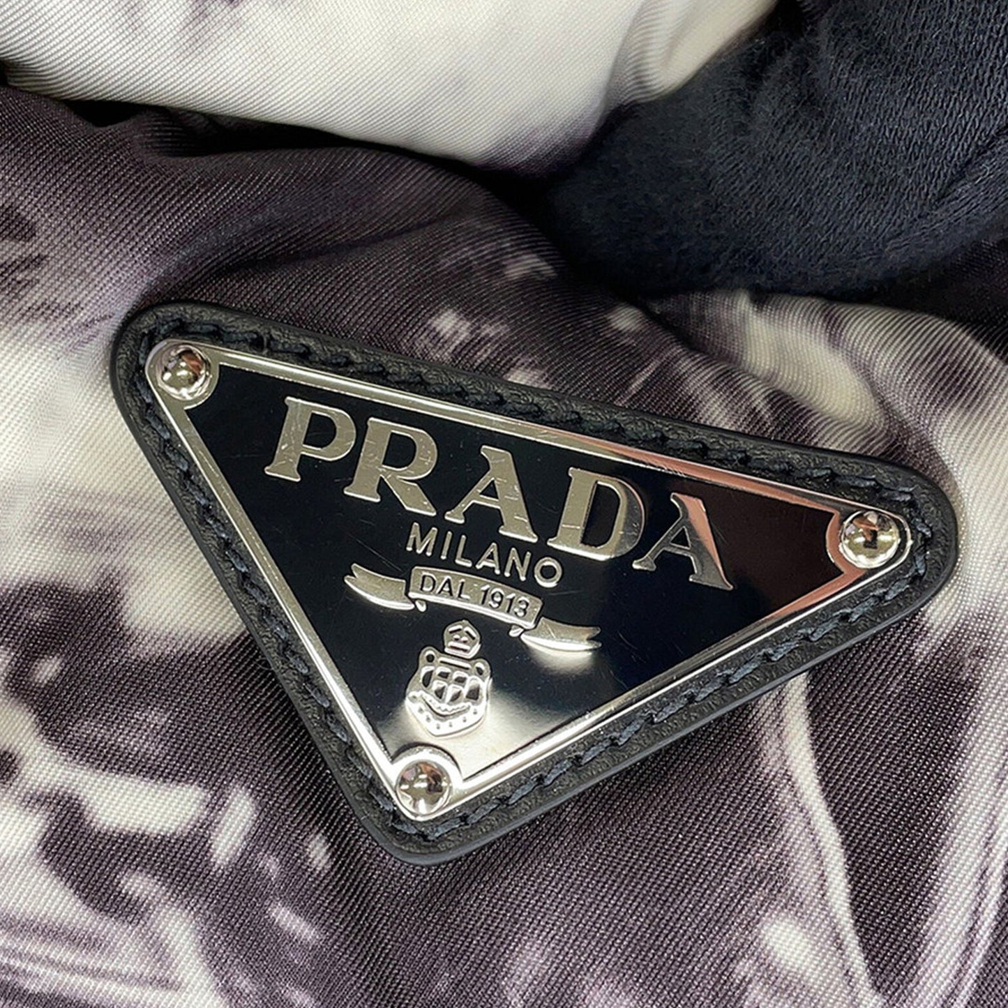 Prada Re Nylon Printed Padded Tote
