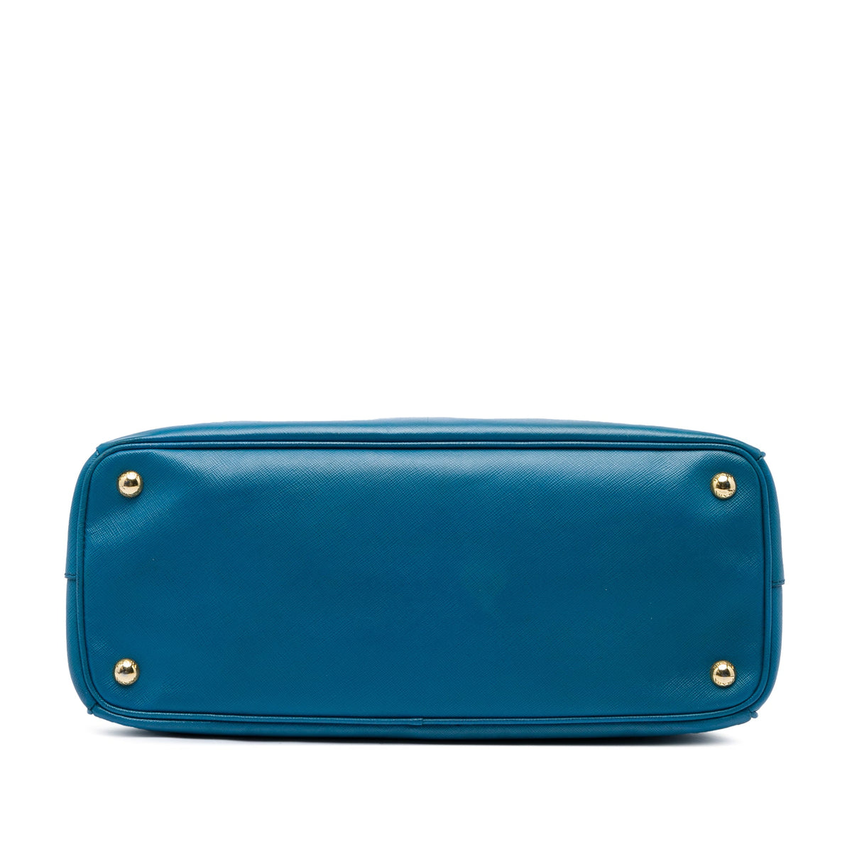 Prada Medium Saffiano Lux Zip Tote — Blue