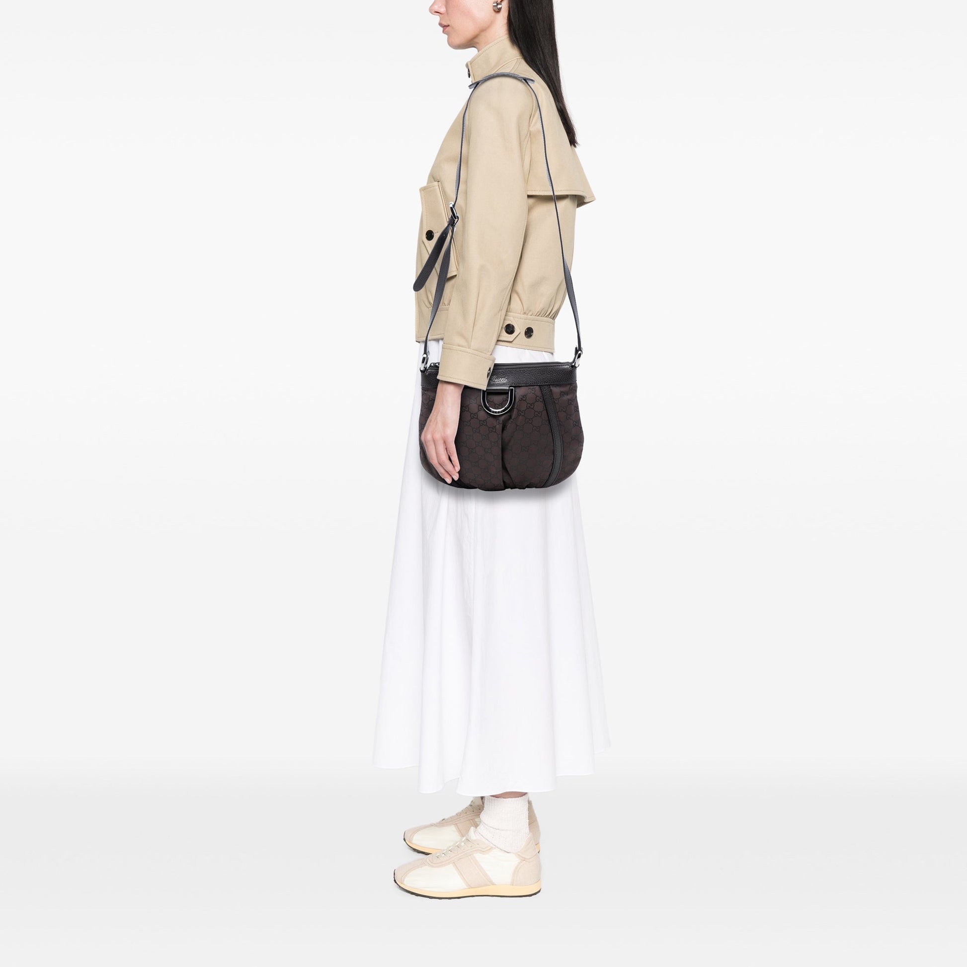 GG Nylon Abbey D Ring Crossbody