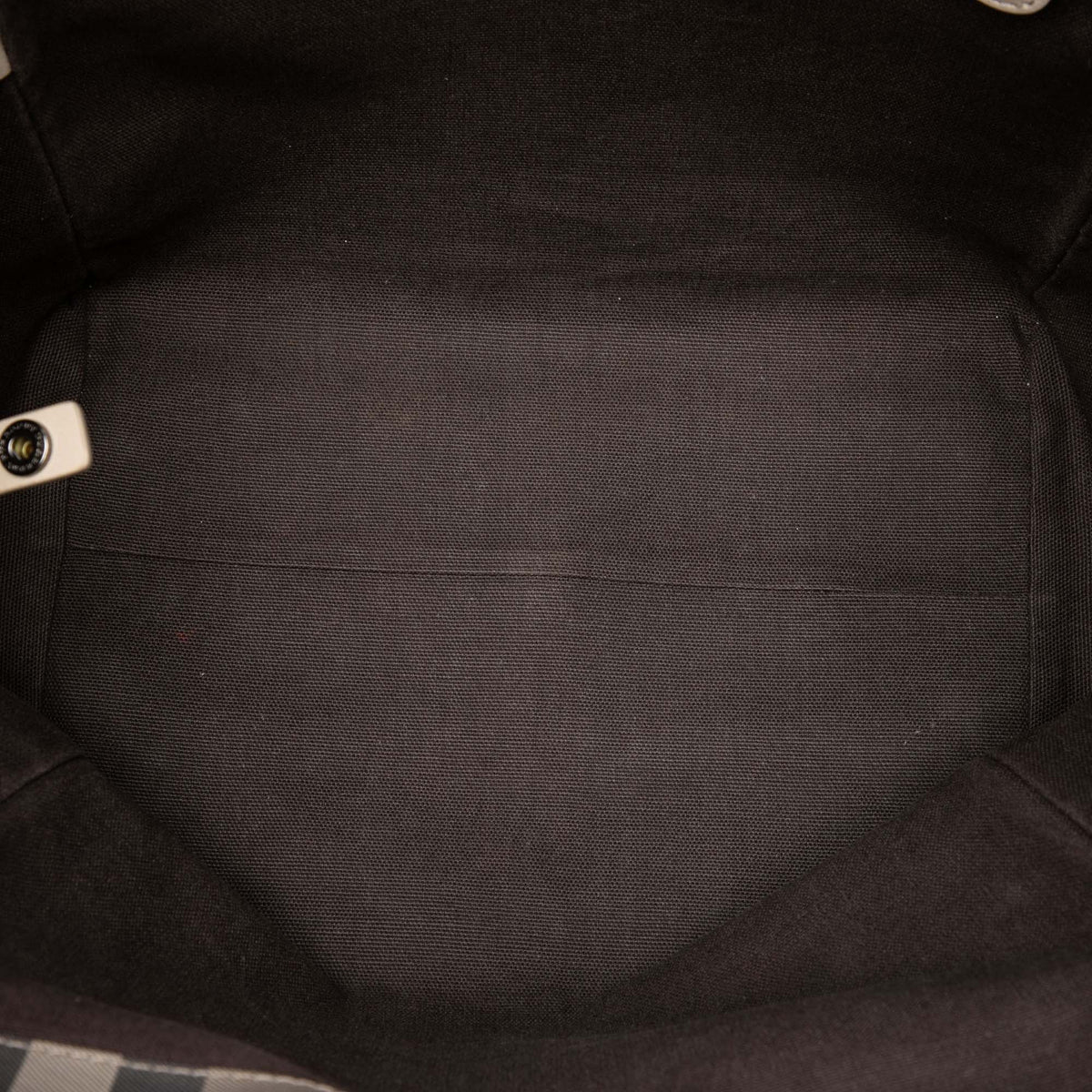Burberry Small Smoke Check Coated Canvas Canterbury Tote — Gray