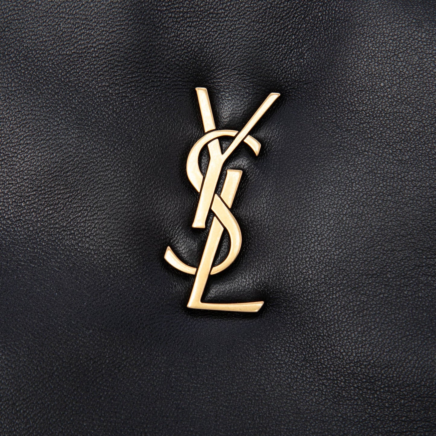 Saint Laurent Lambskin Monogram Long Calypso Zipped Pouch