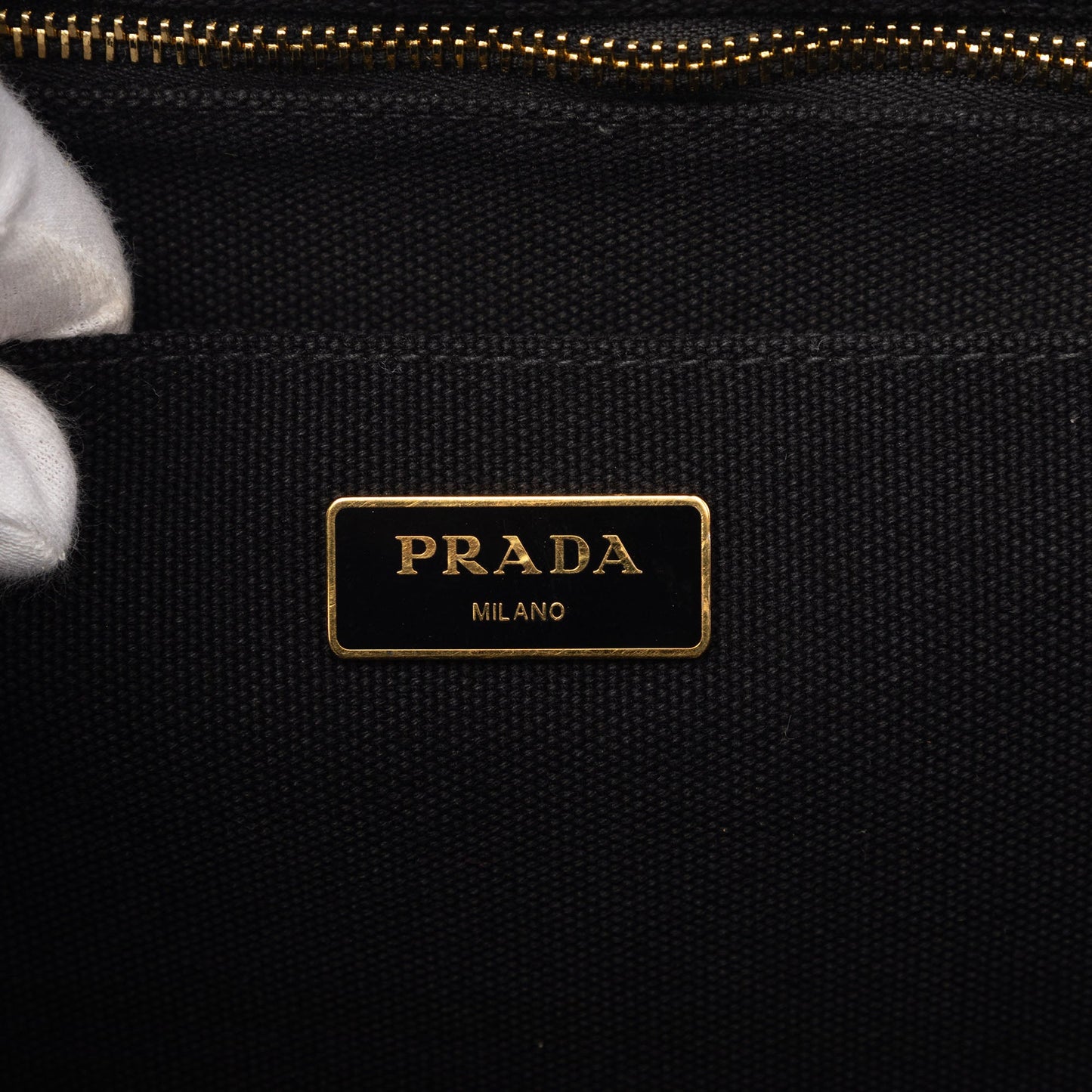 Prada Canvas Canapa Logo Satchel