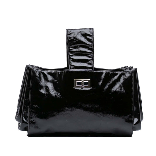 Chanel Patent Mademoiselle Lock Convertible Wrist Clutch
