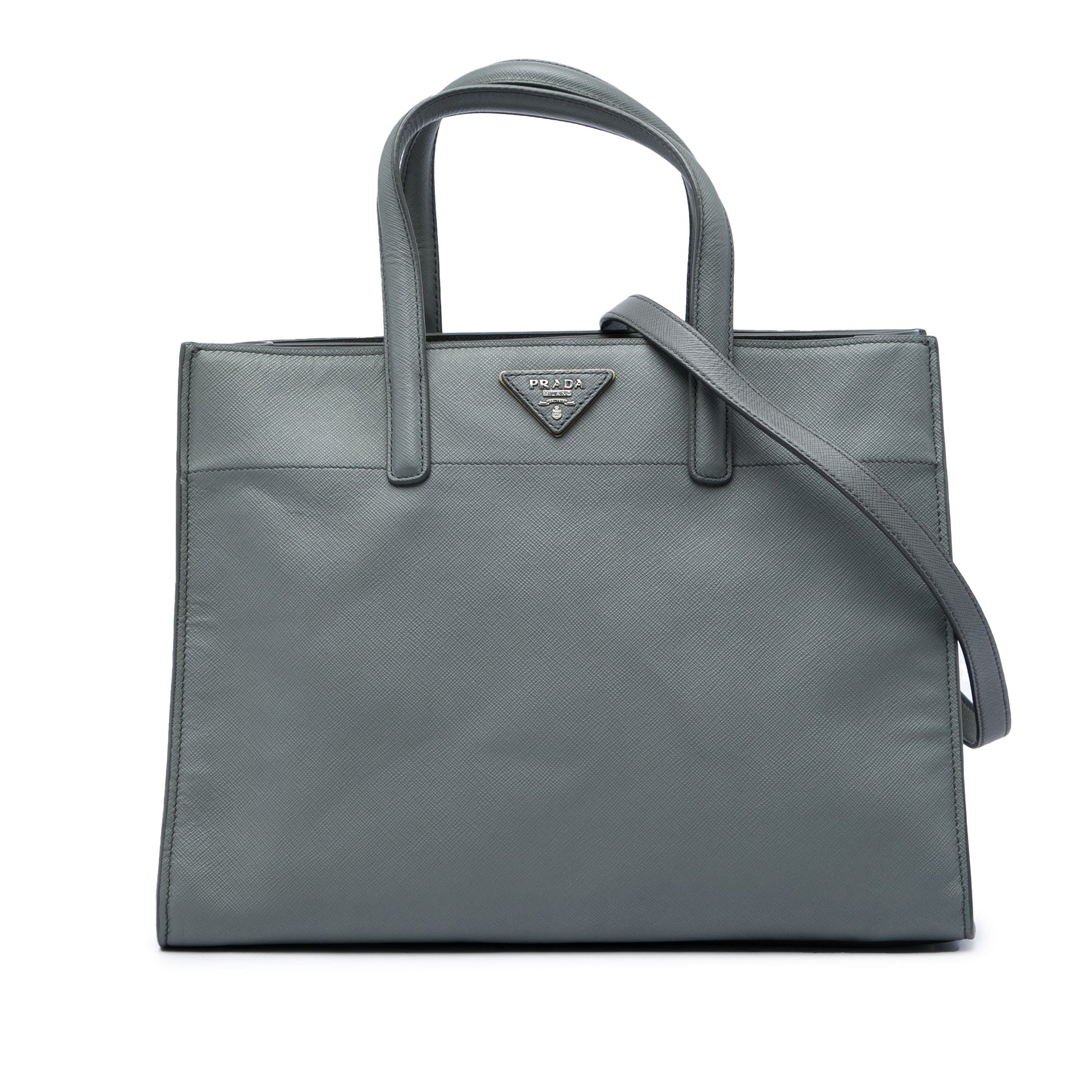 Prada Saffiano Soft Triple Pocket Tote
