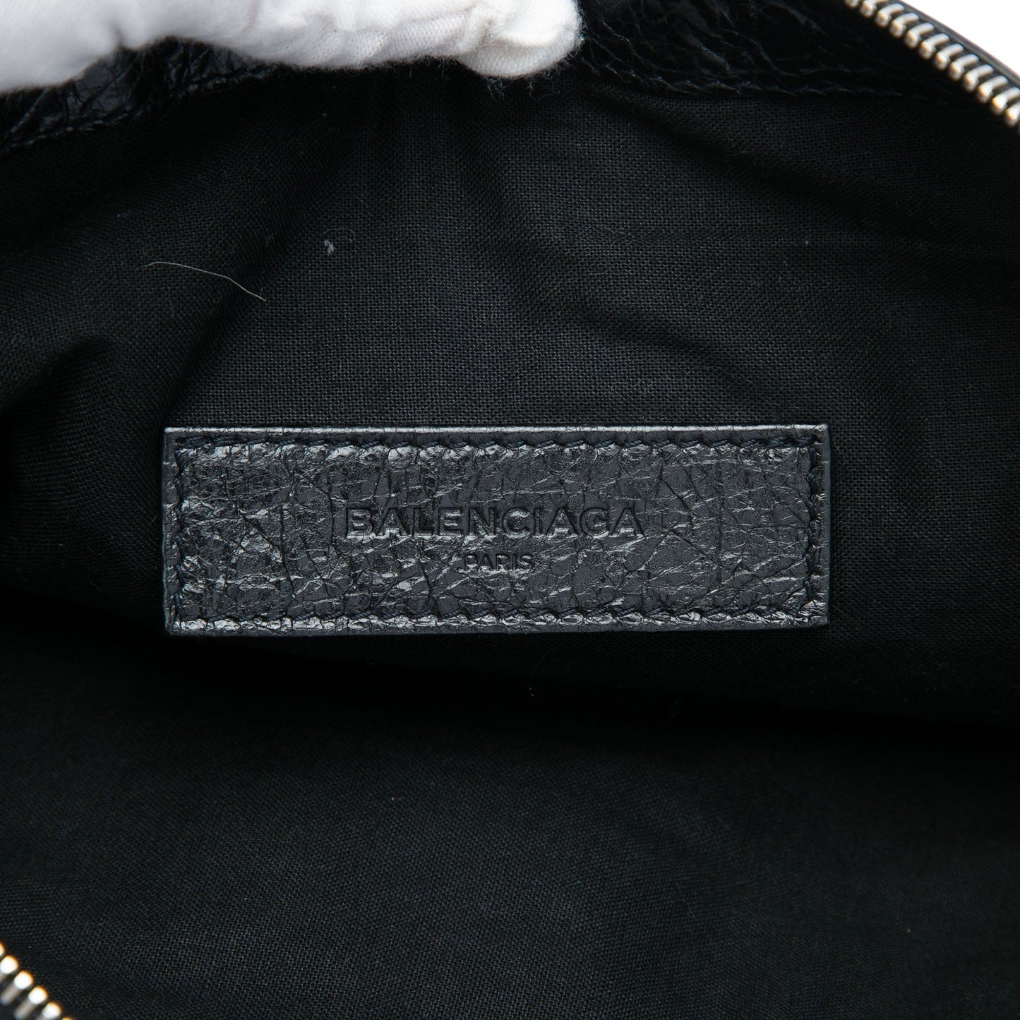 Balenciaga Lambskin Motocross Classic Clip Clutch M