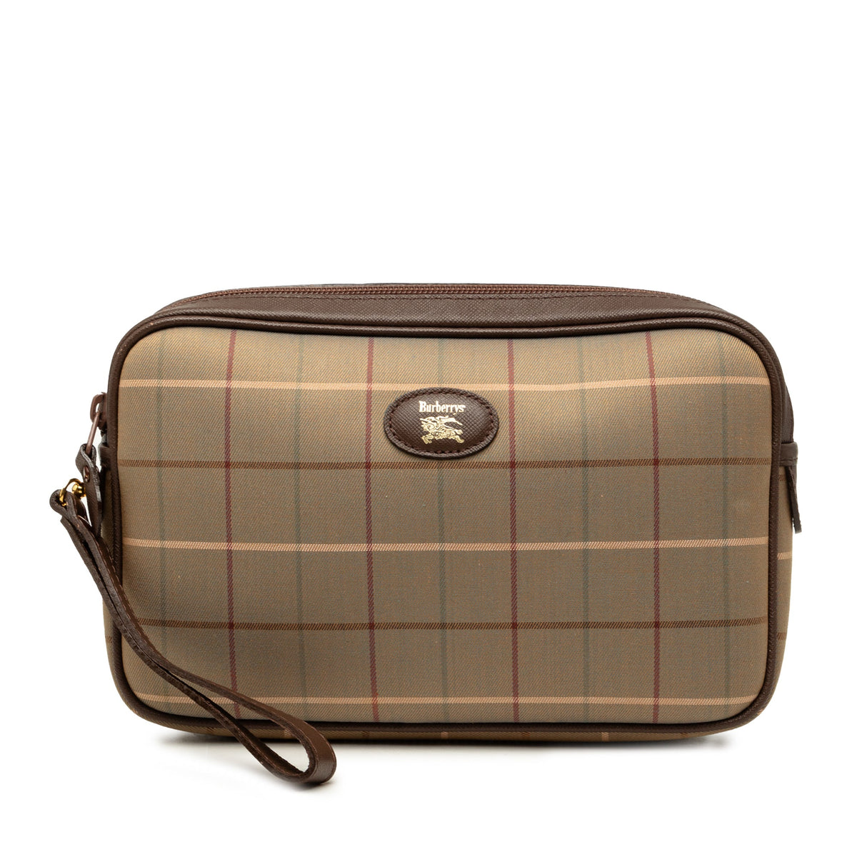 Burberry Vintage Check Canvas Clutch