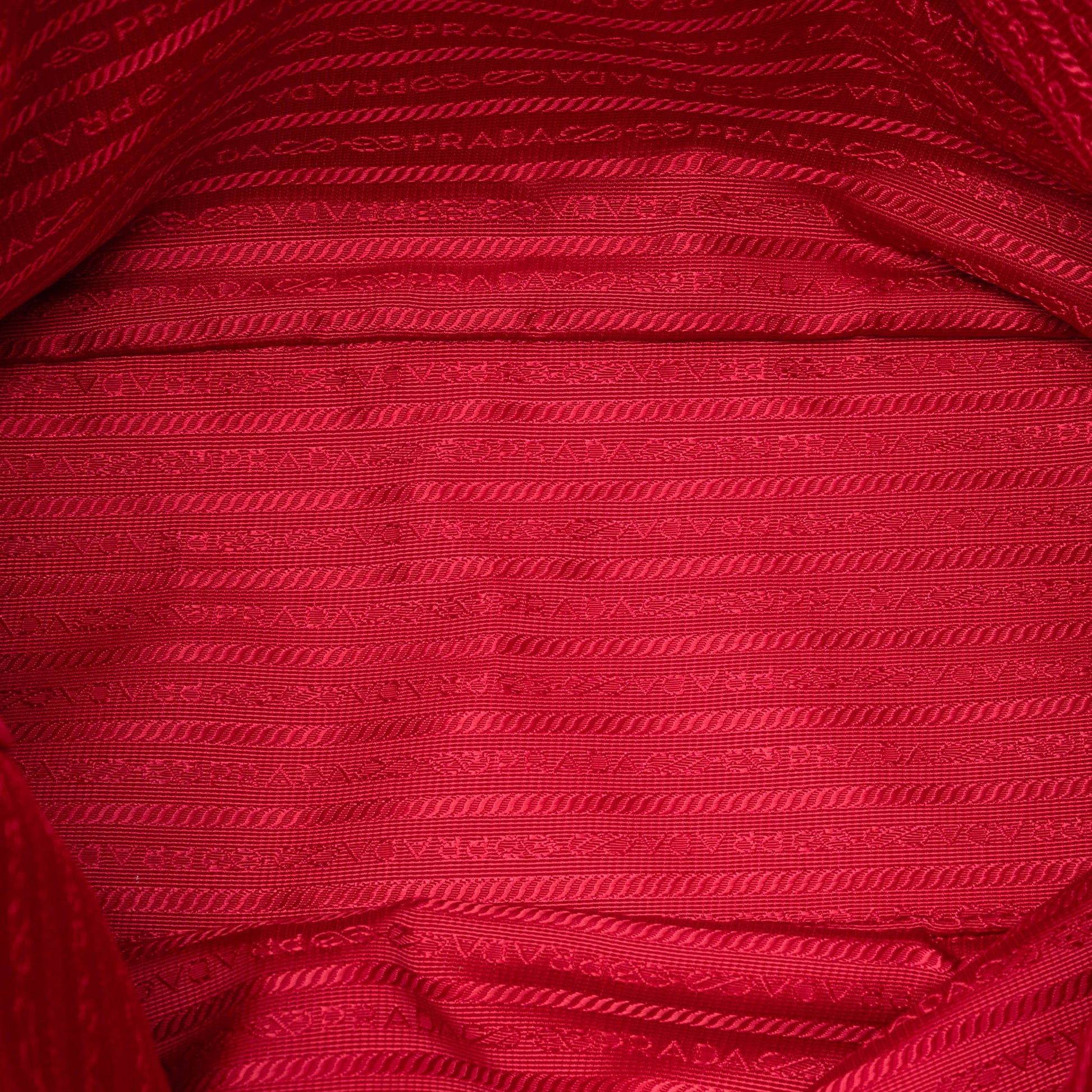Prada Vitello Daino Side Zip Shopper Tote