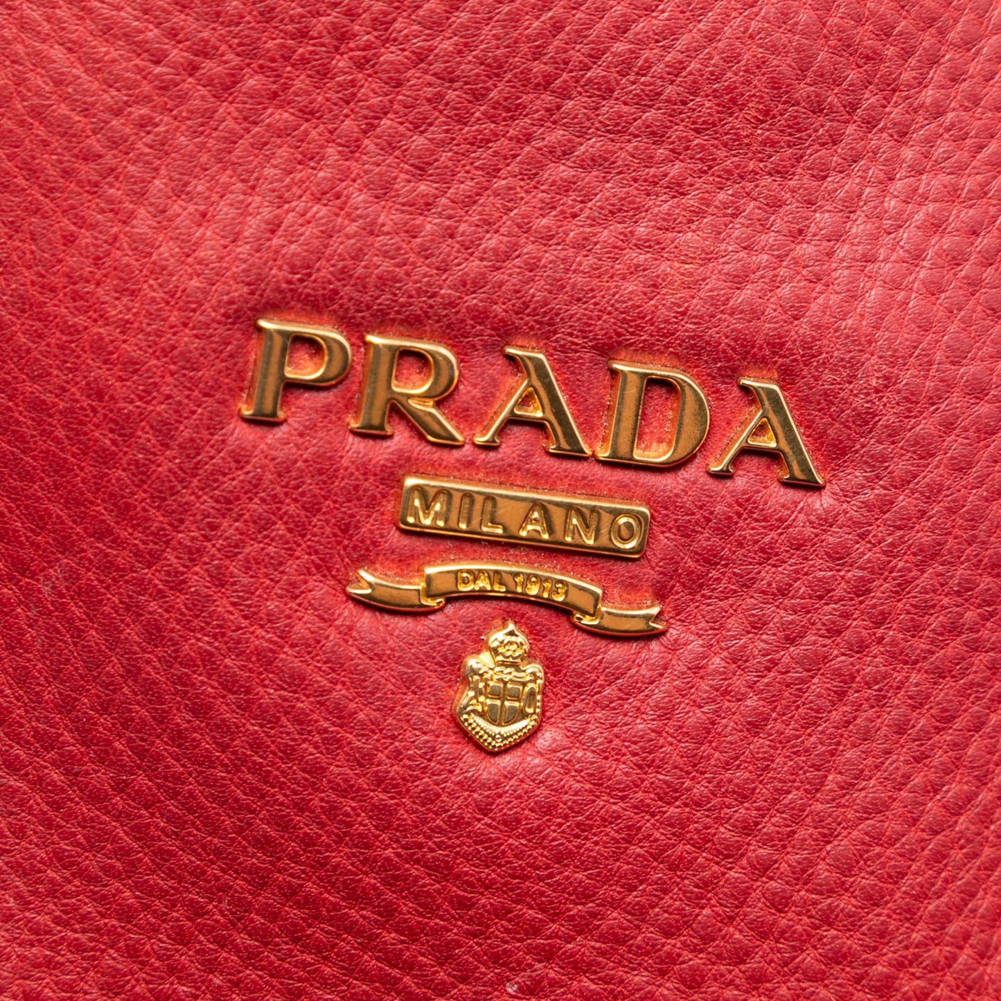 Prada Vitello Daino Side Zip Shopper Tote