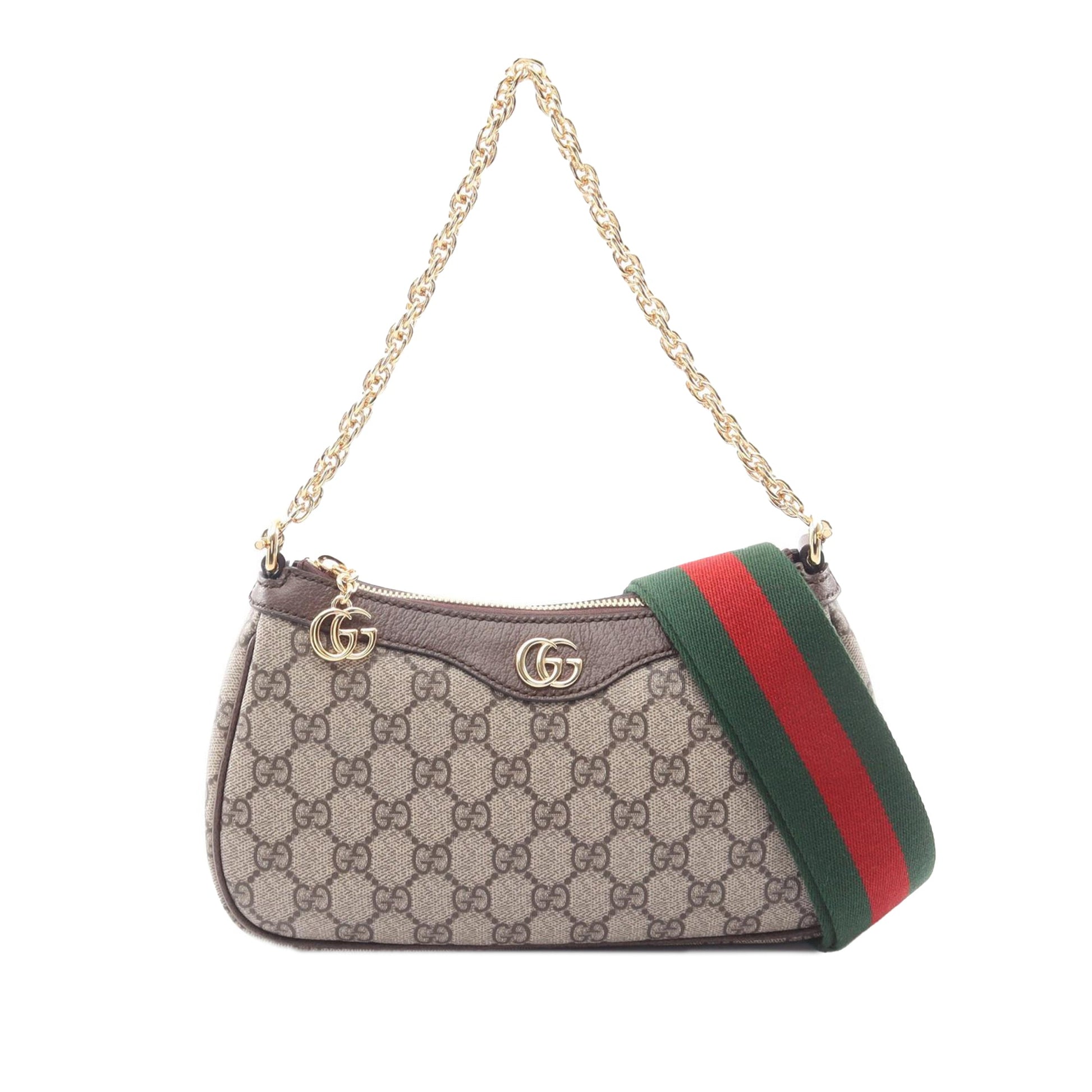 Gucci Small GG Supreme Web Ophidia Satchel