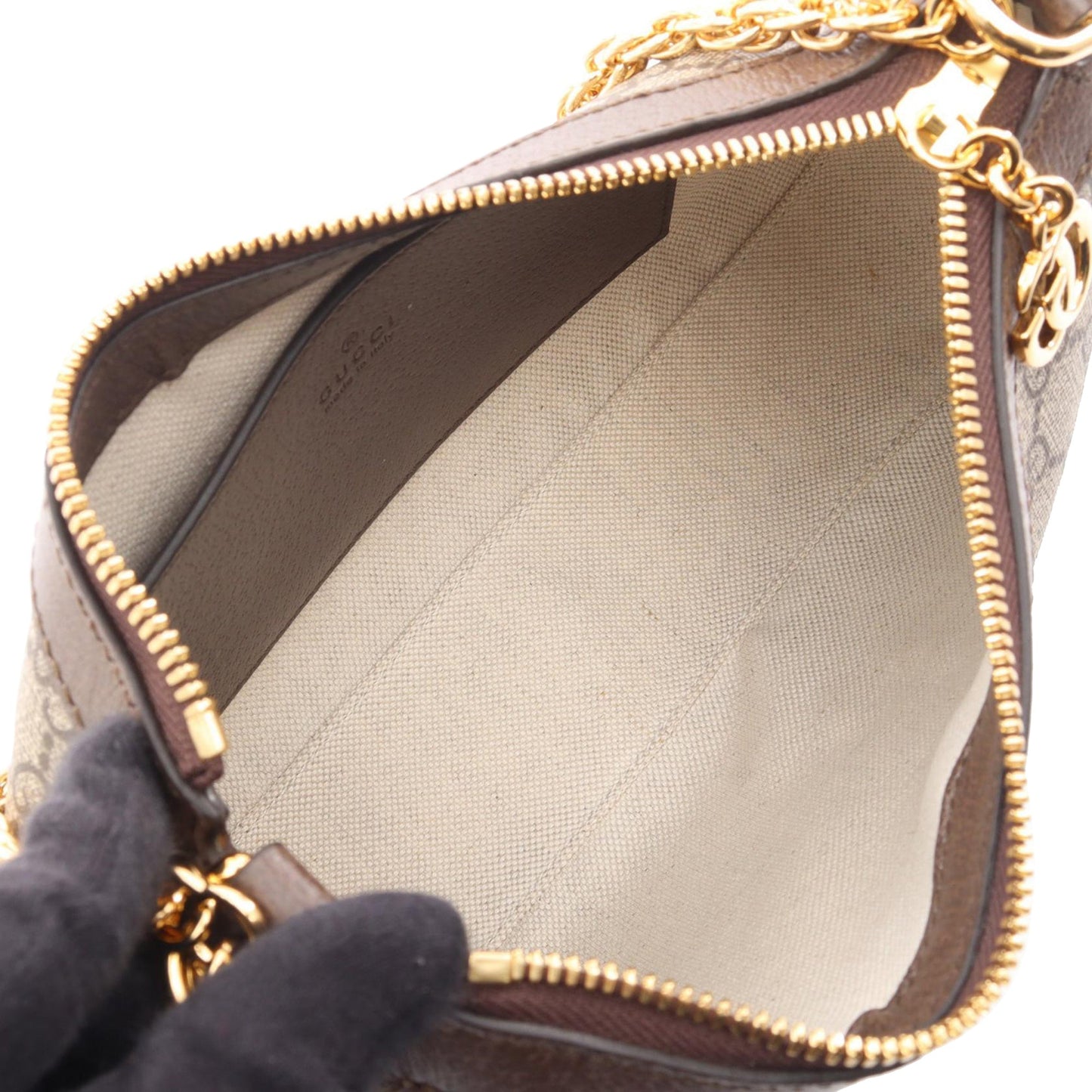 Gucci Small GG Supreme Web Ophidia Satchel