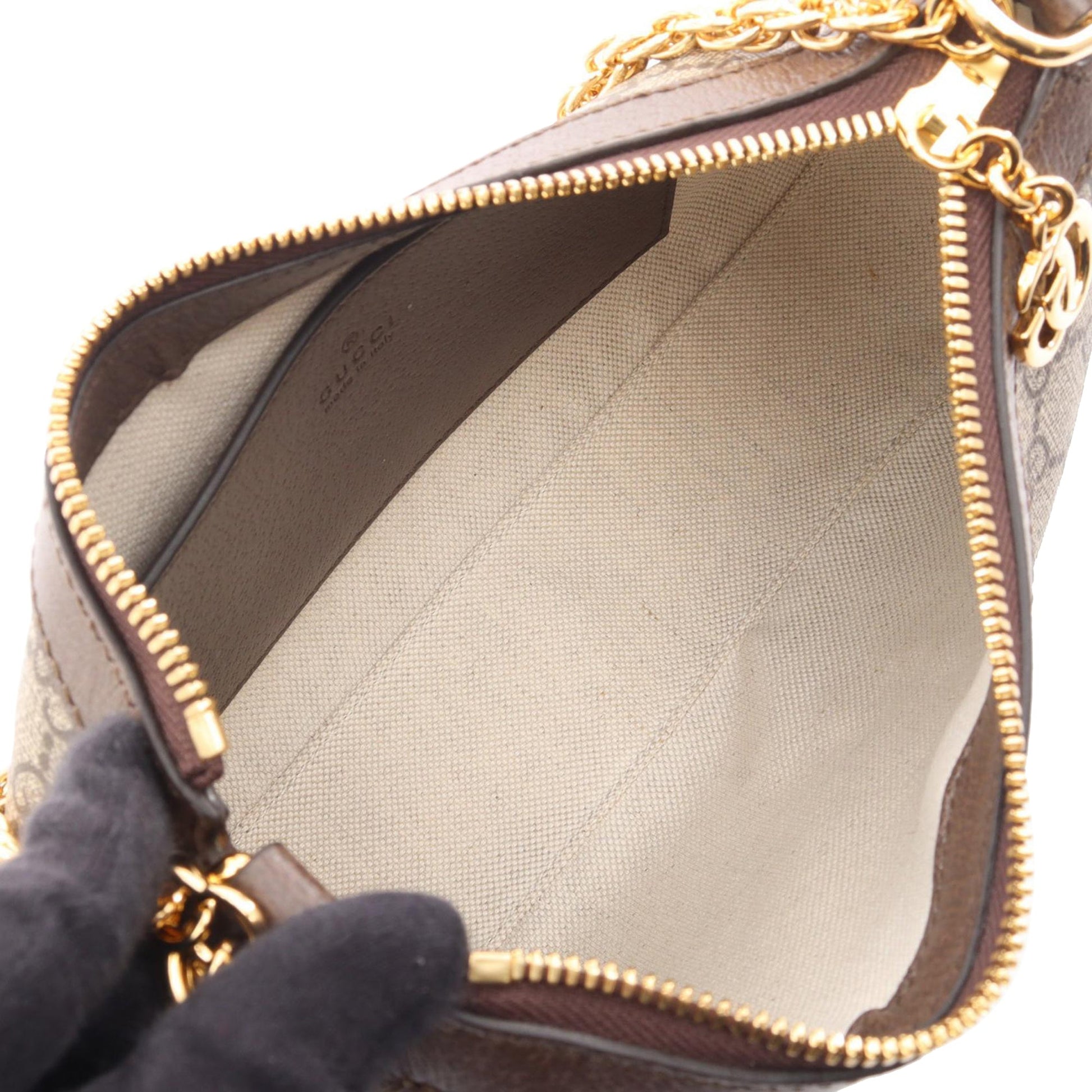 Gucci Small GG Supreme Web Ophidia Satchel