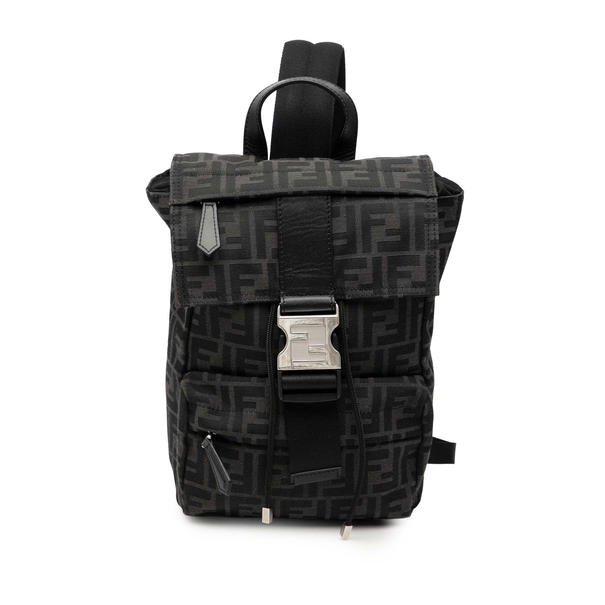 Fendi Small Zucca Canvas Fendiness Backpack
