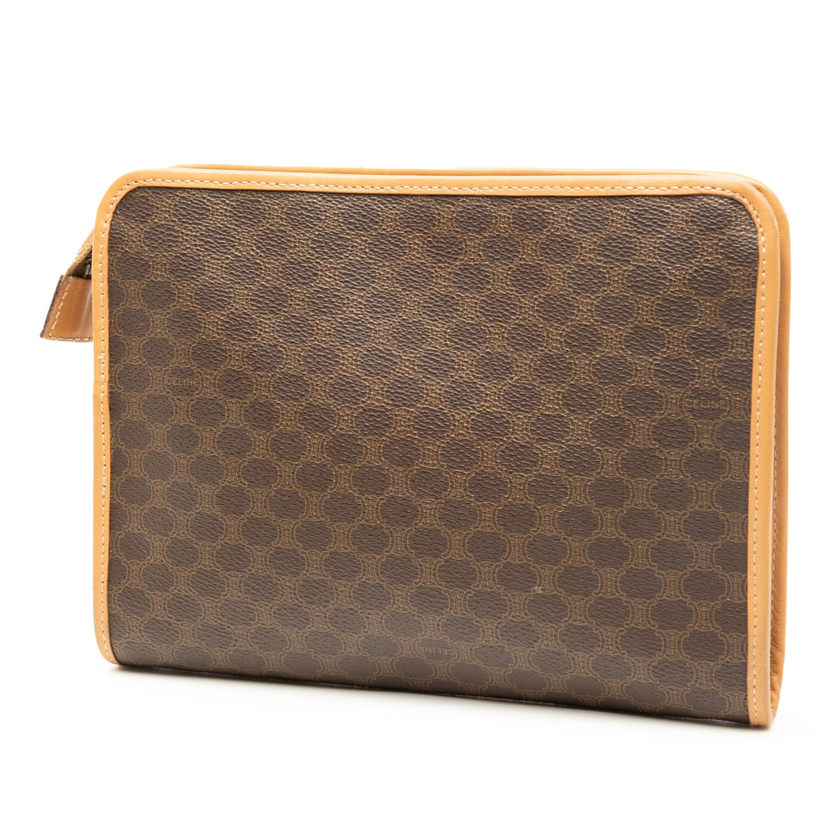 Celine Macadam Coated Canvas Clutch