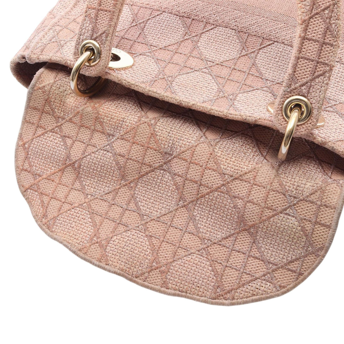 Dior Medium Canvas Cannage Lady D Lite — Beige