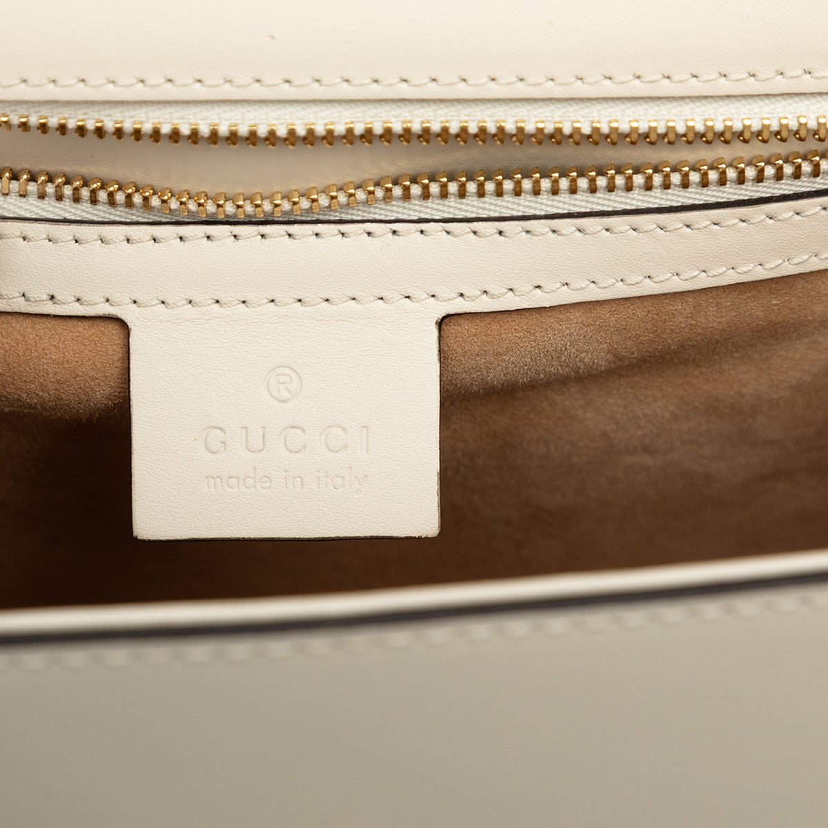 Gucci Small Studded and Pearl Embellished Calfskin Web Sylvie Satchel