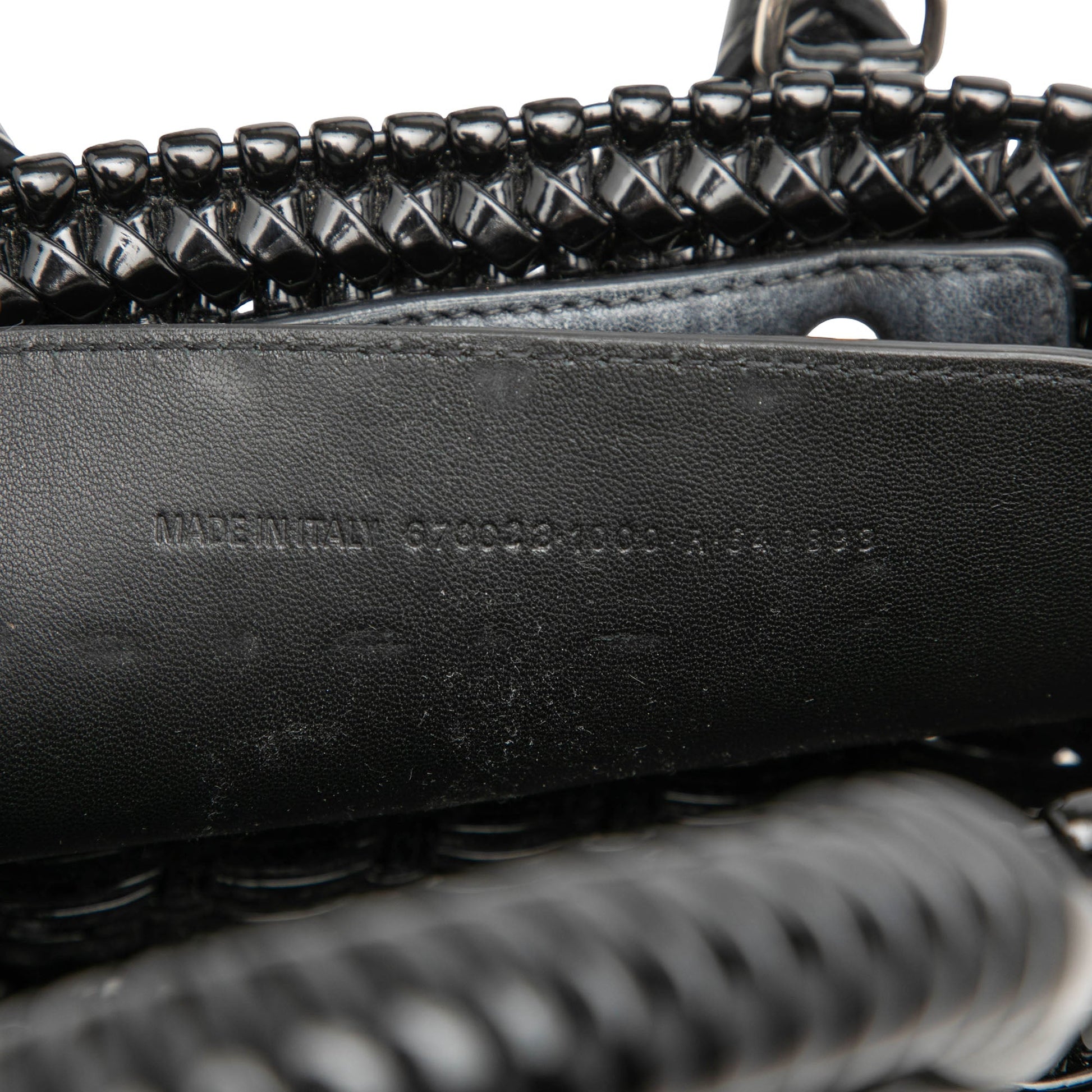Balenciaga Faux Leather Bistro Basket Bag XXS