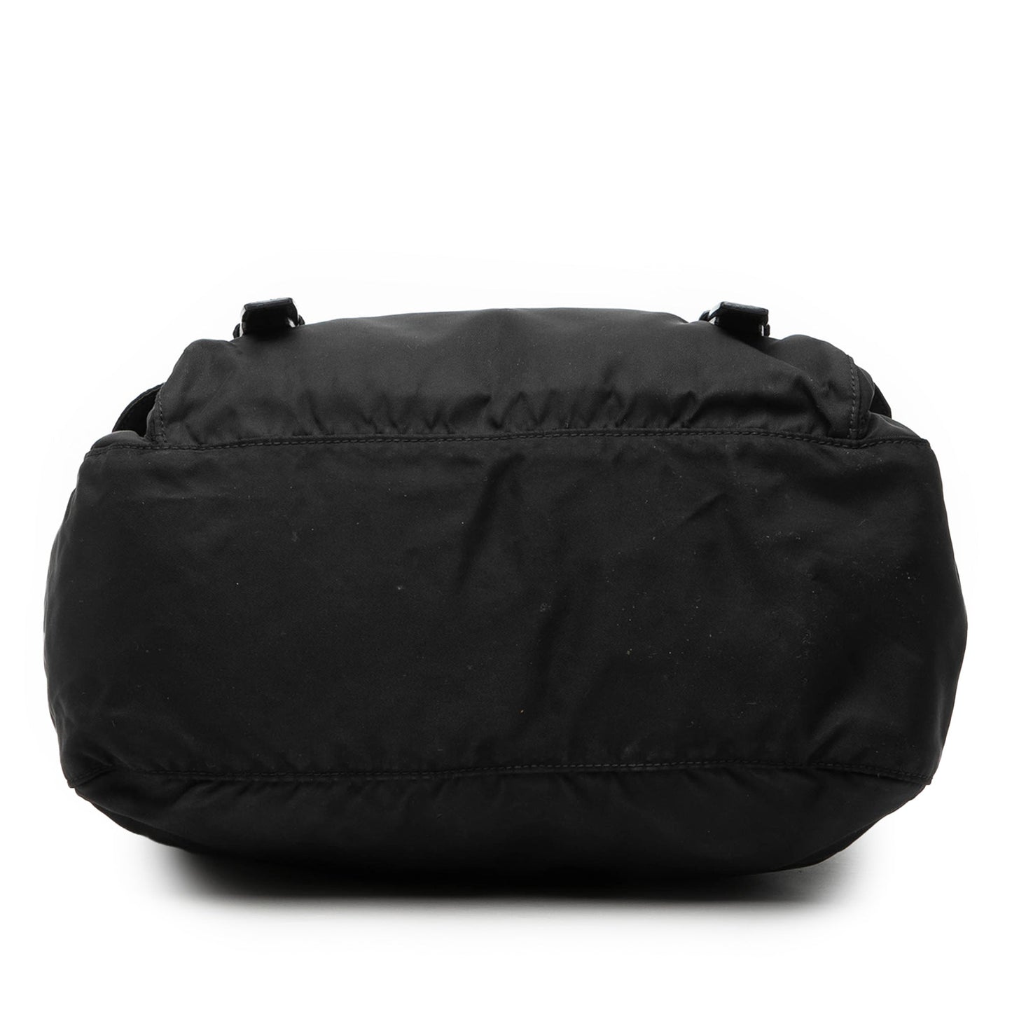Prada Tessuto Zip Double Buckle Messenger Bag