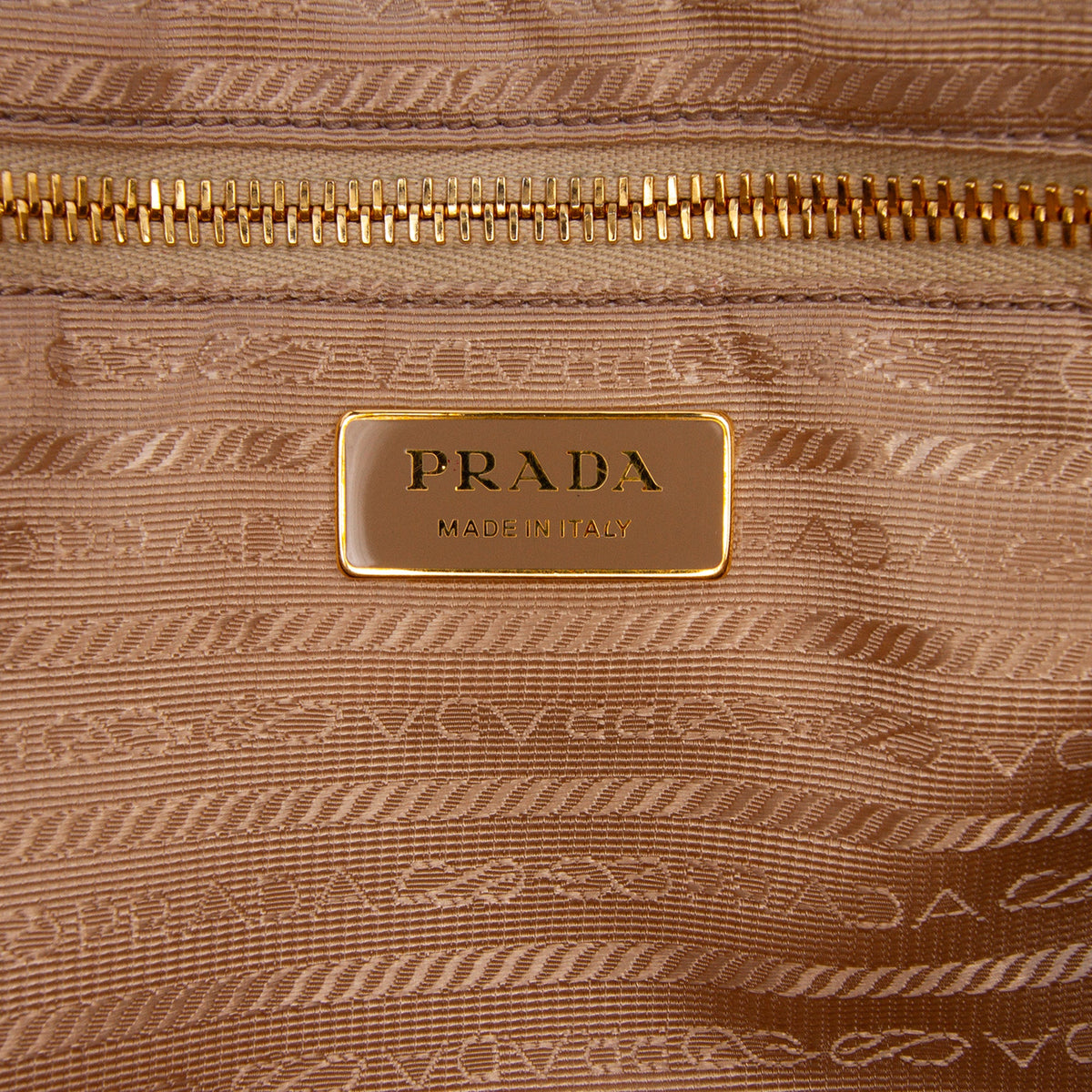 Prada Large Naplak Calfskin Bonnie Satchel — Beige