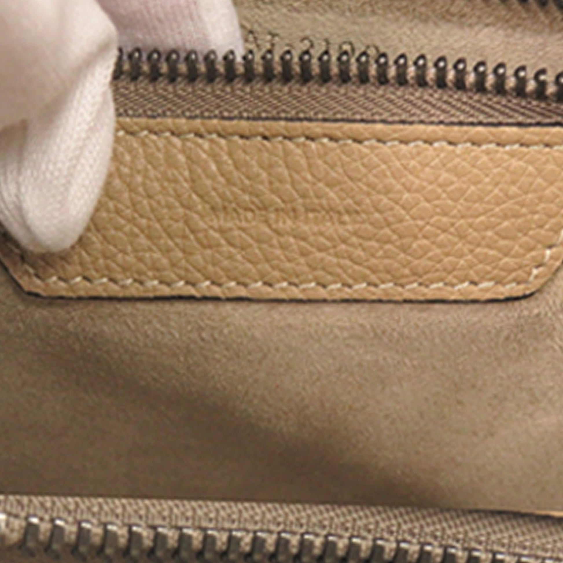 Micro Leather Luggage Tote