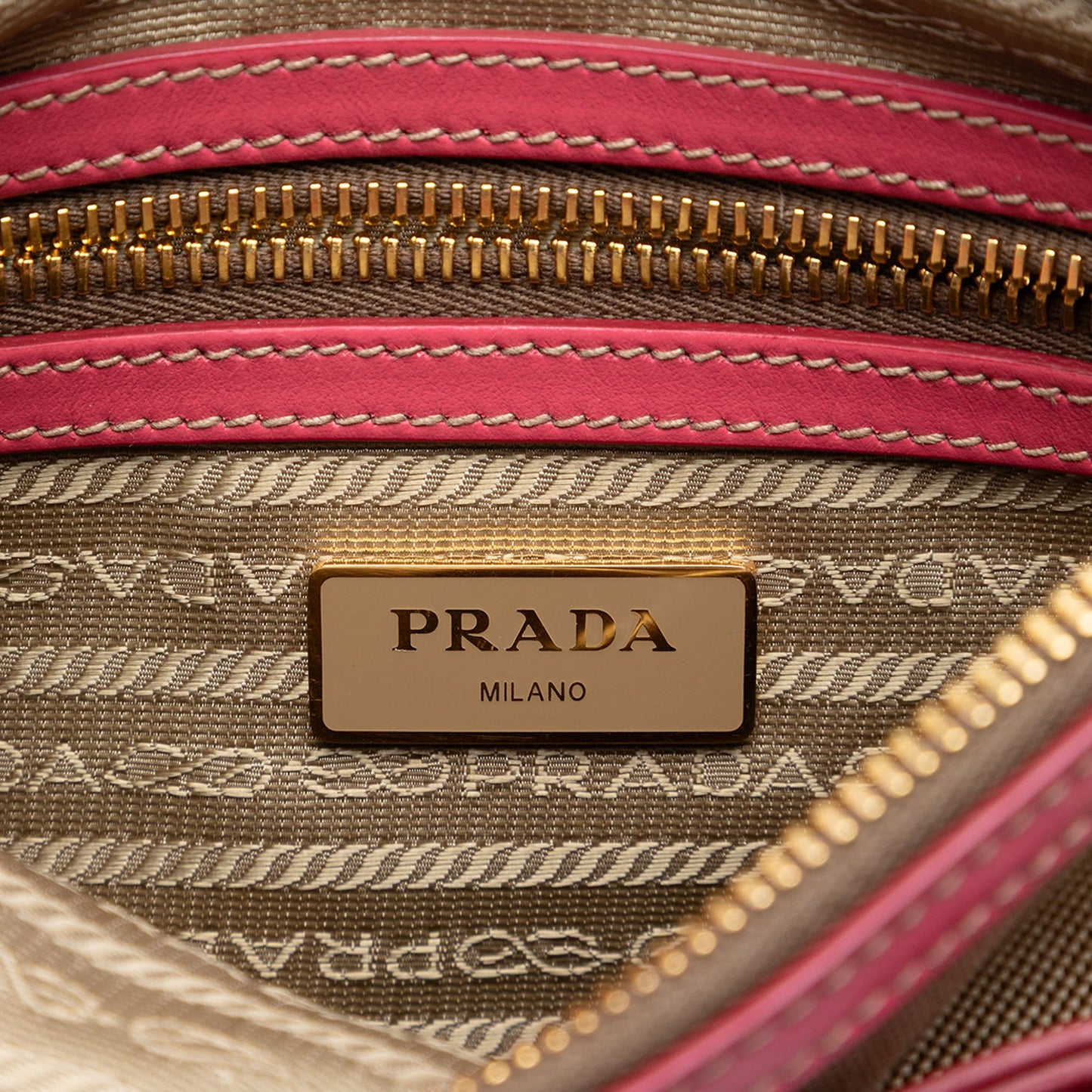 Prada Canvas Canapa Logo Bow Crossbody