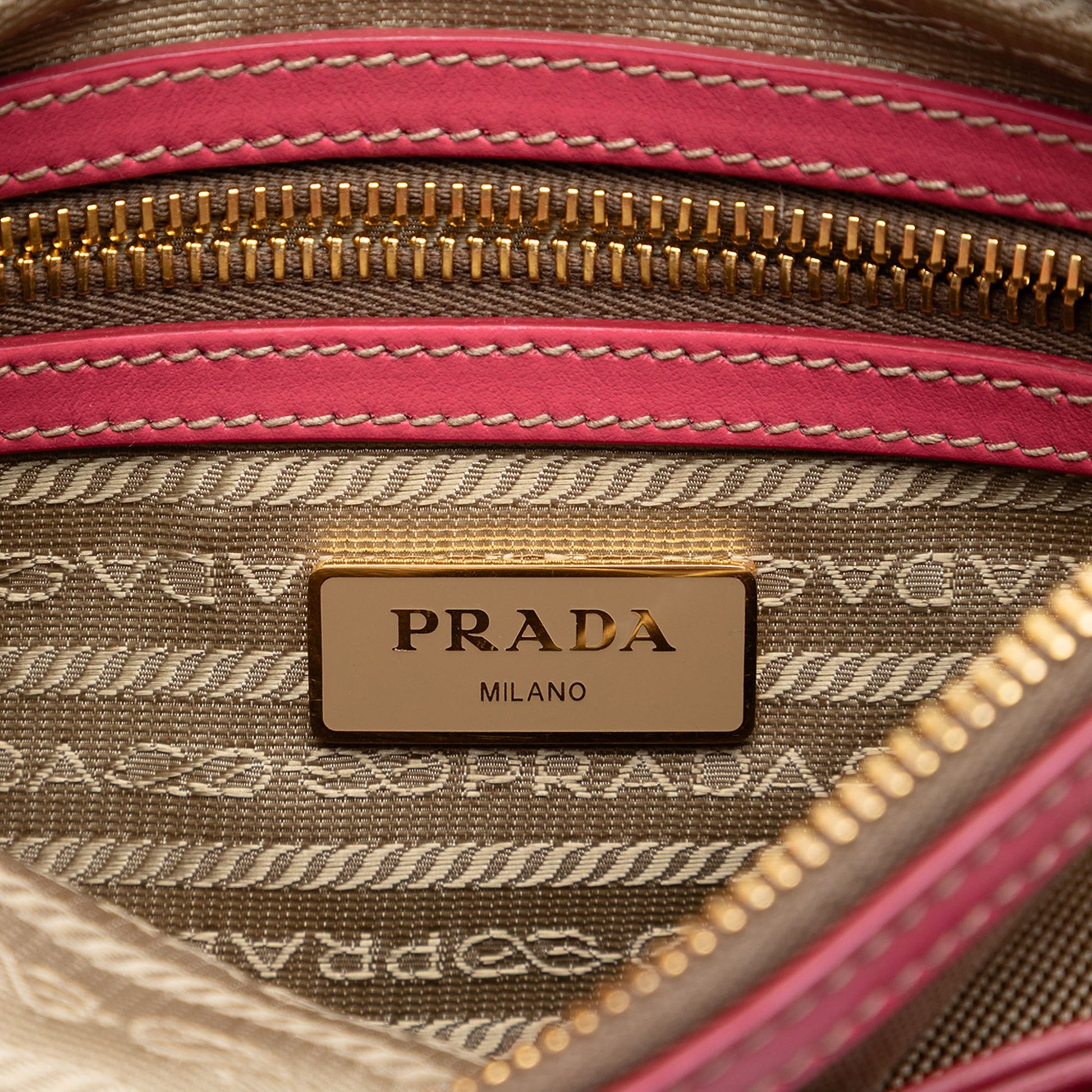 Prada Canvas Canapa Logo Bow Crossbody