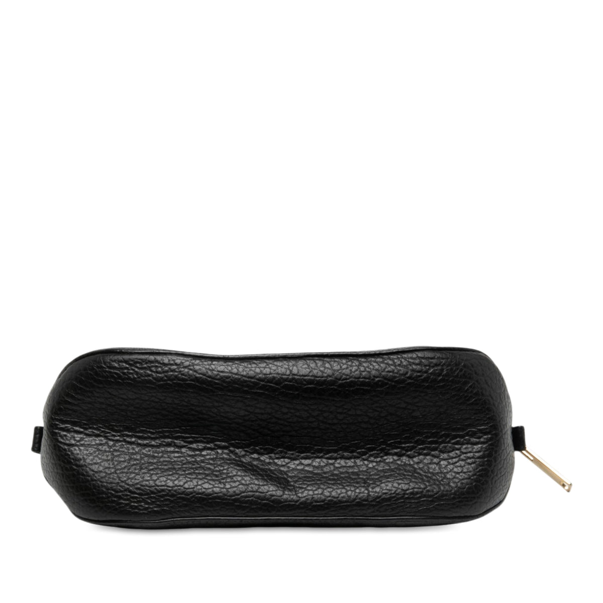 Burberry Small Heritage Grain Check Embossed Leather Orchard Bowling Bag — Black