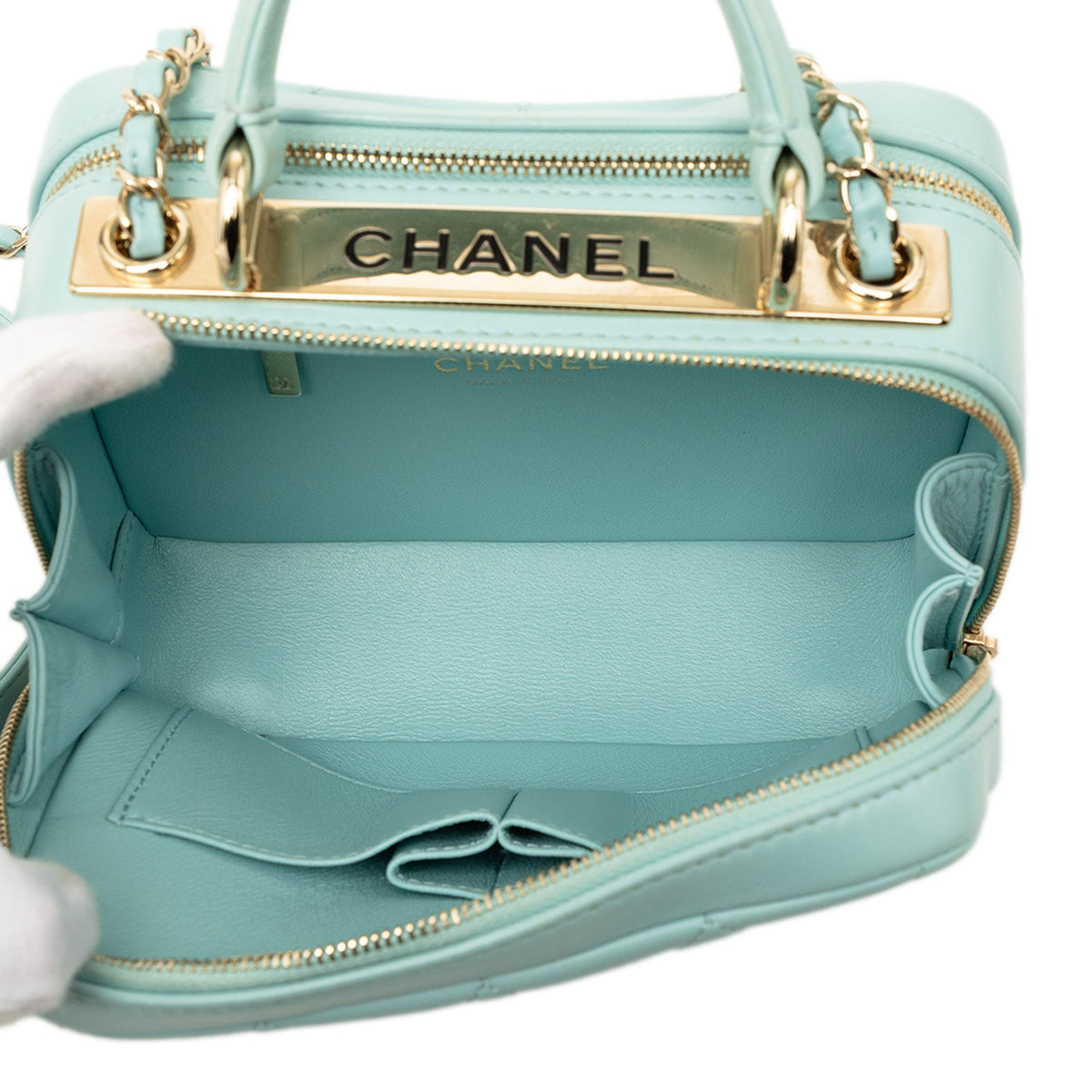 Chanel Small Lambskin Trendy CC Bowling Bag