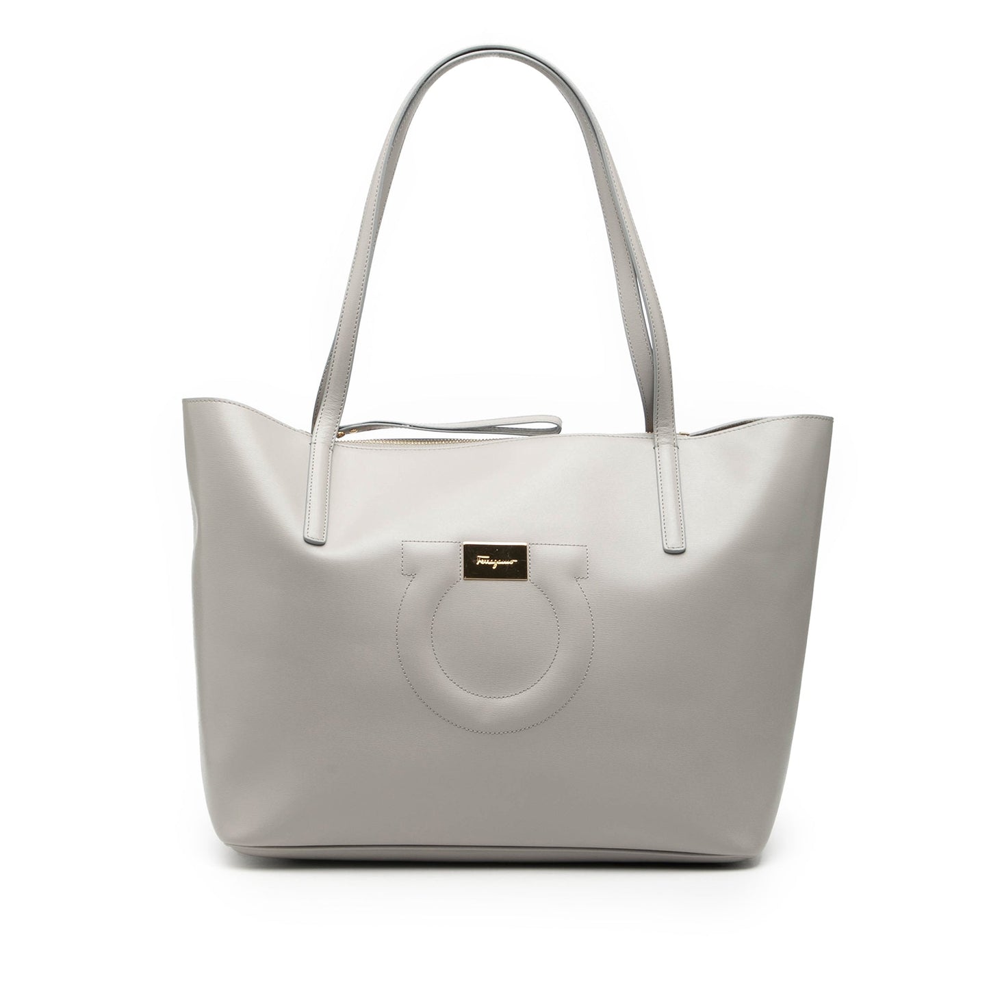 Ferragamo Leather Gancio Tote