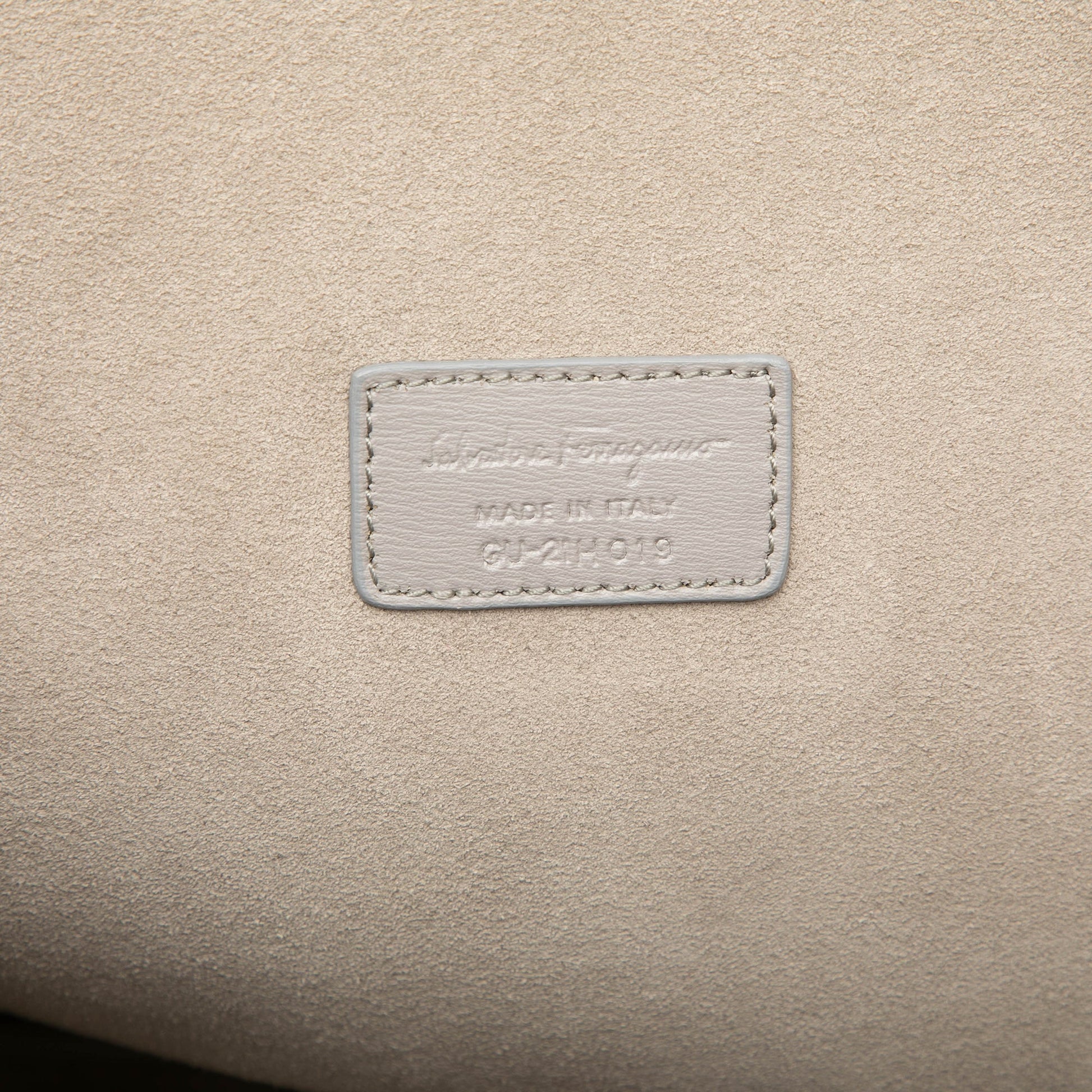 Ferragamo Leather Gancio Tote