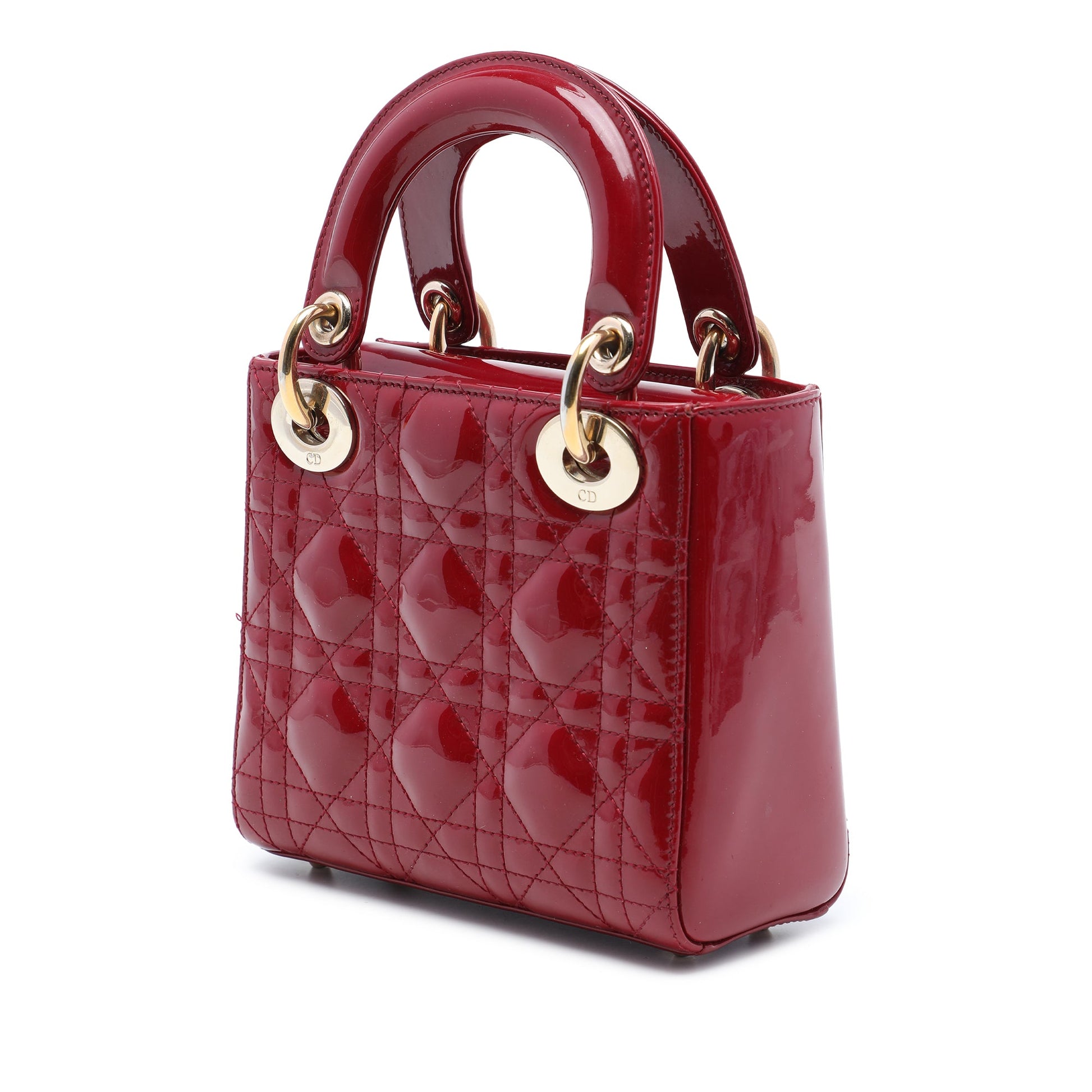 Dior Mini Patent Cannage Lady Dior
