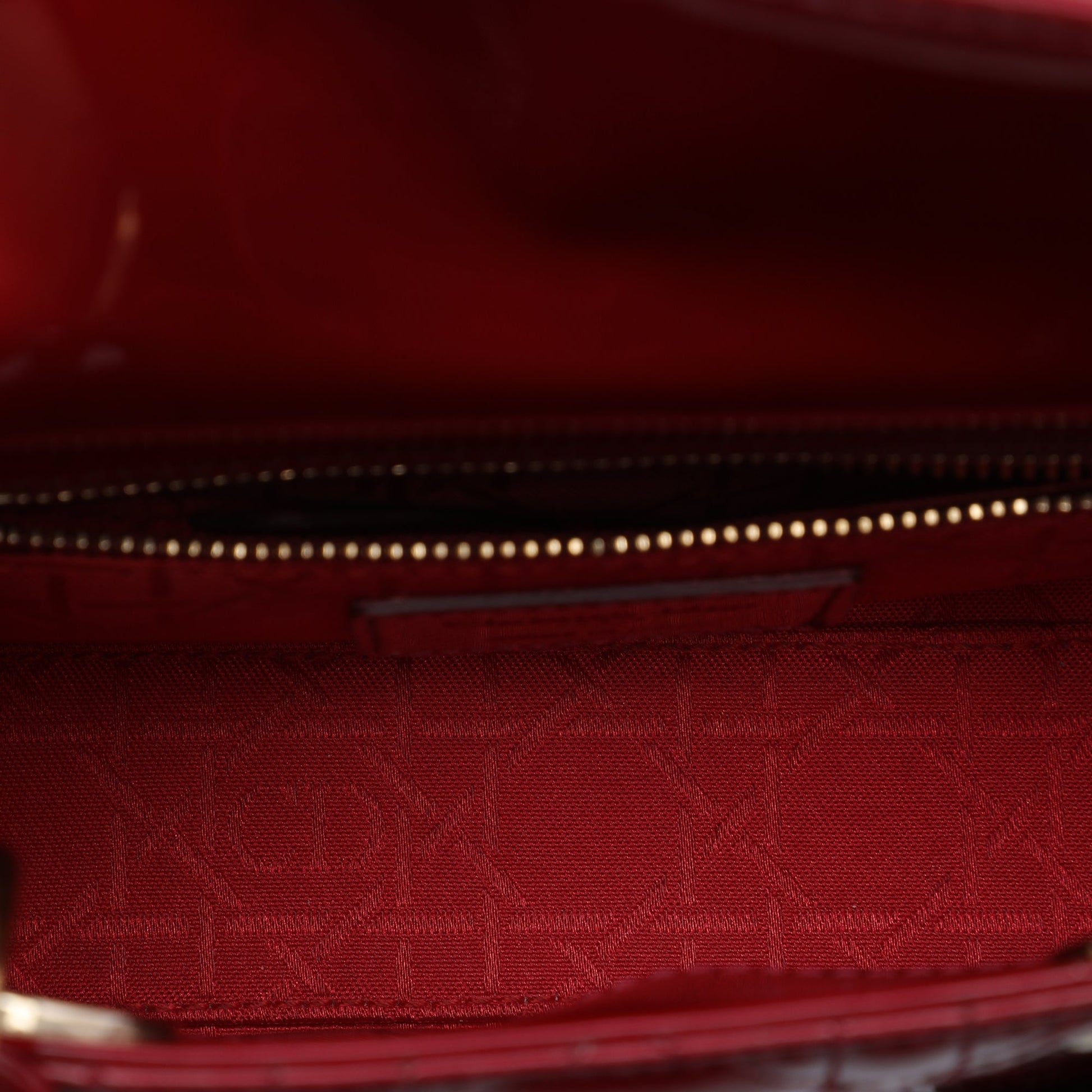 Dior Mini Patent Cannage Lady Dior