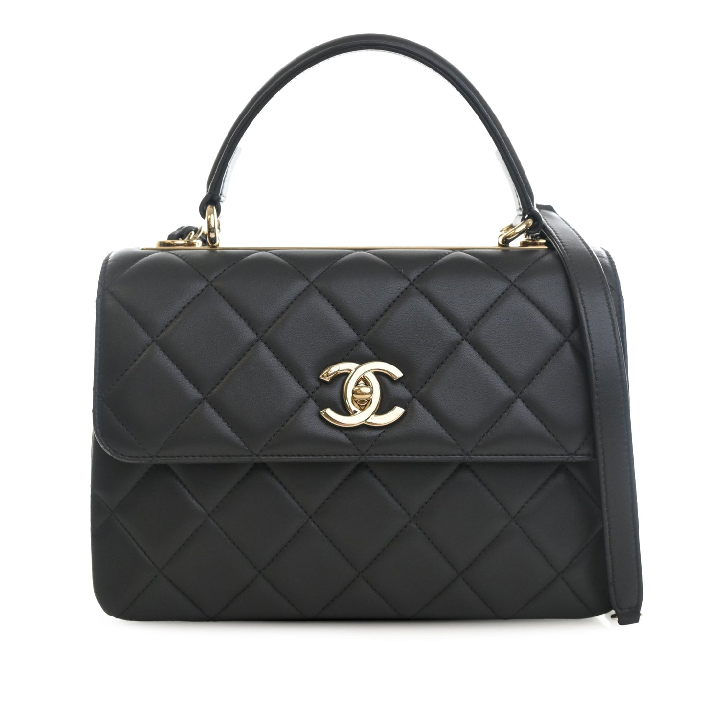 Chanel Small Quilted Lambskin Trendy CC Top Handle Flap