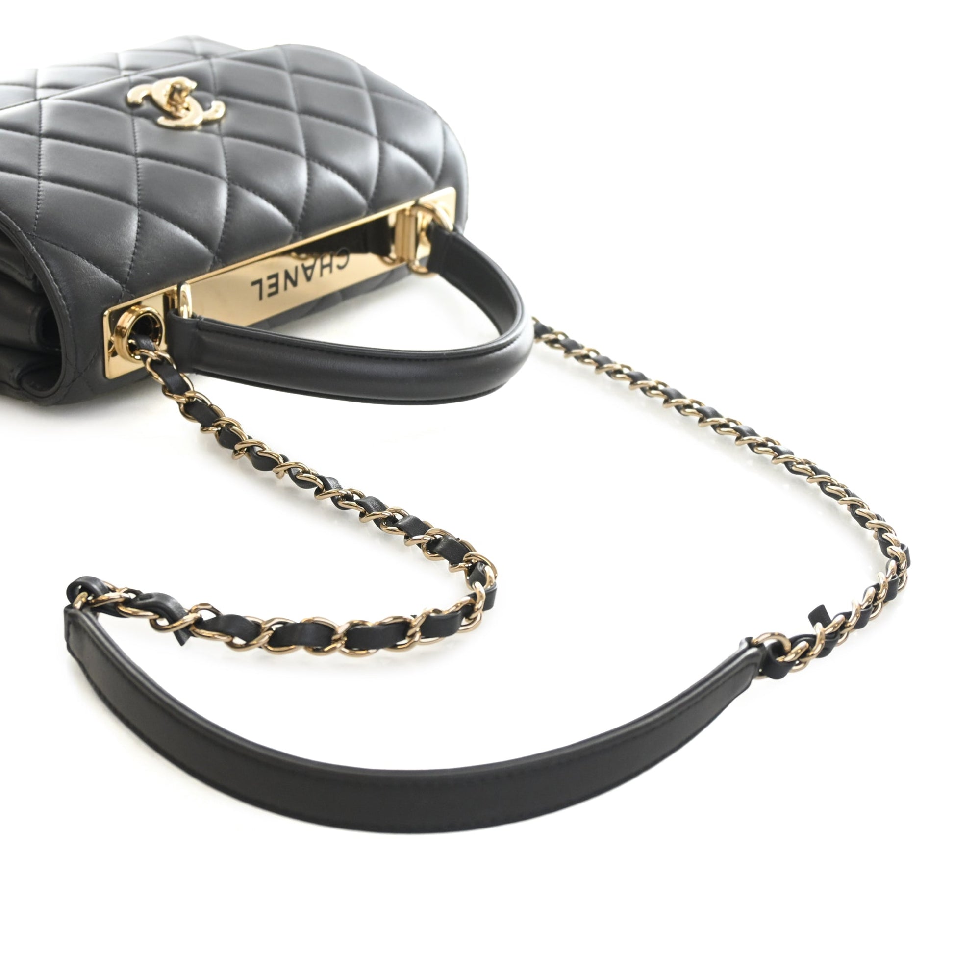 Chanel Small Quilted Lambskin Trendy CC Top Handle Flap