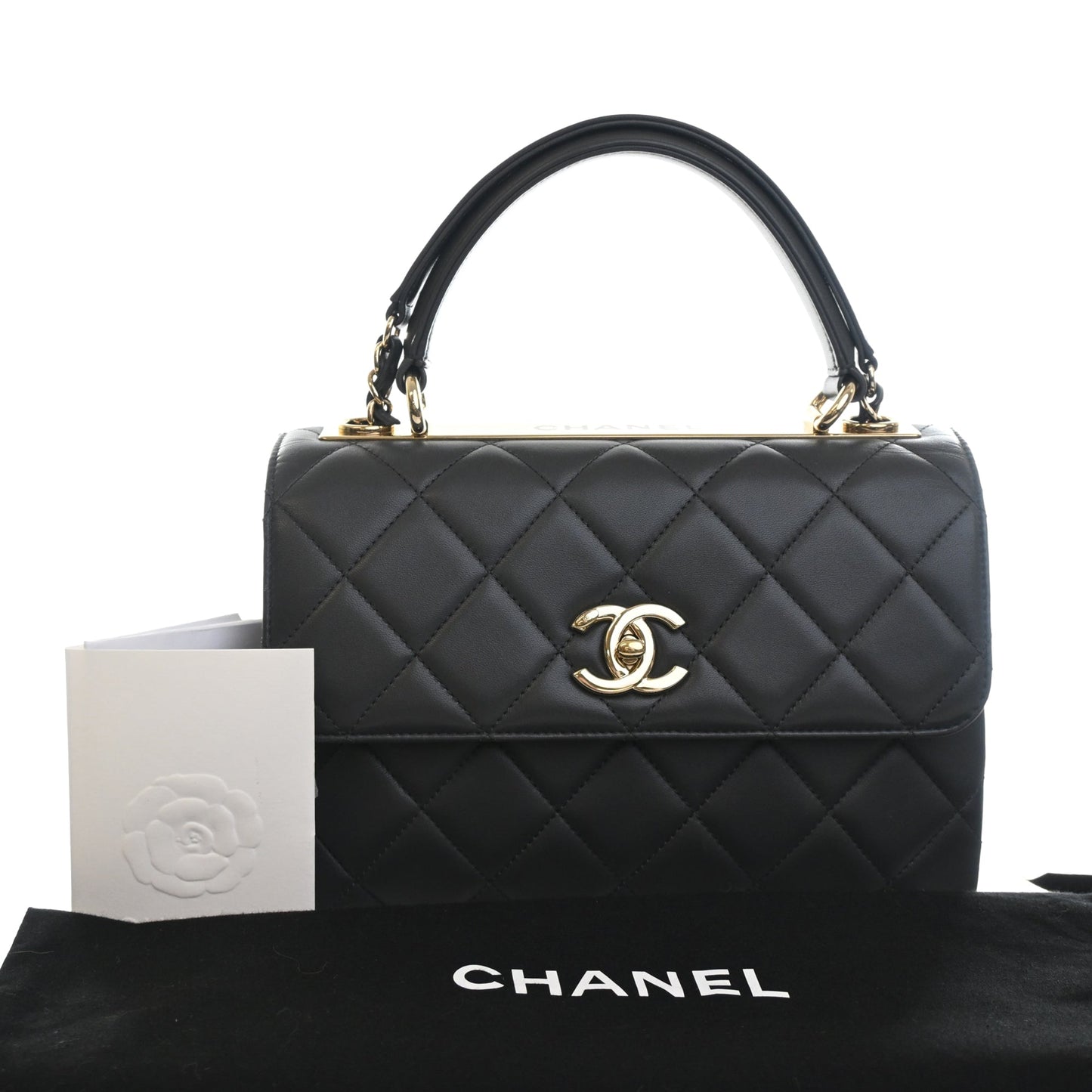 Chanel Small Quilted Lambskin Trendy CC Top Handle Flap