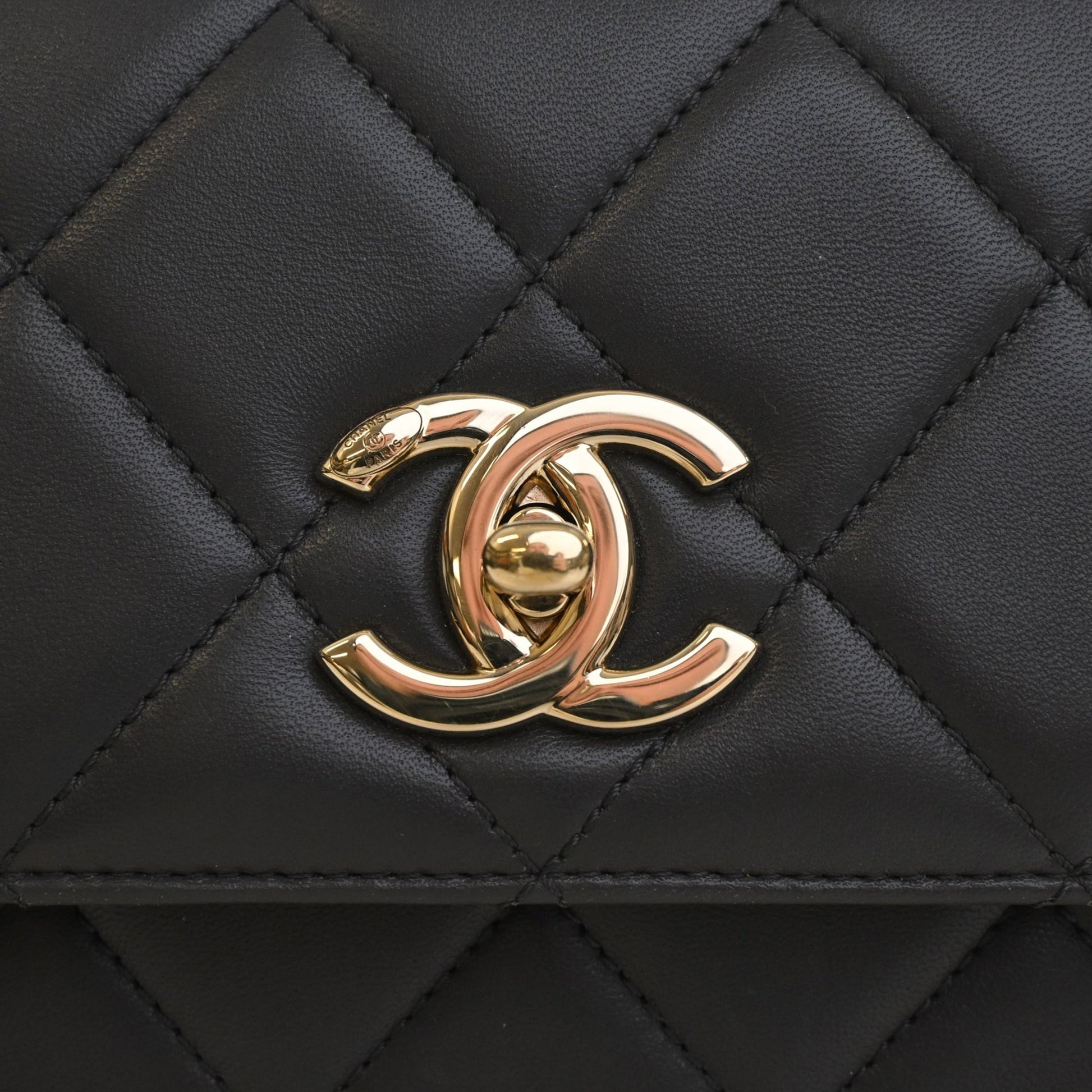 Chanel Small Quilted Lambskin Trendy CC Top Handle Flap