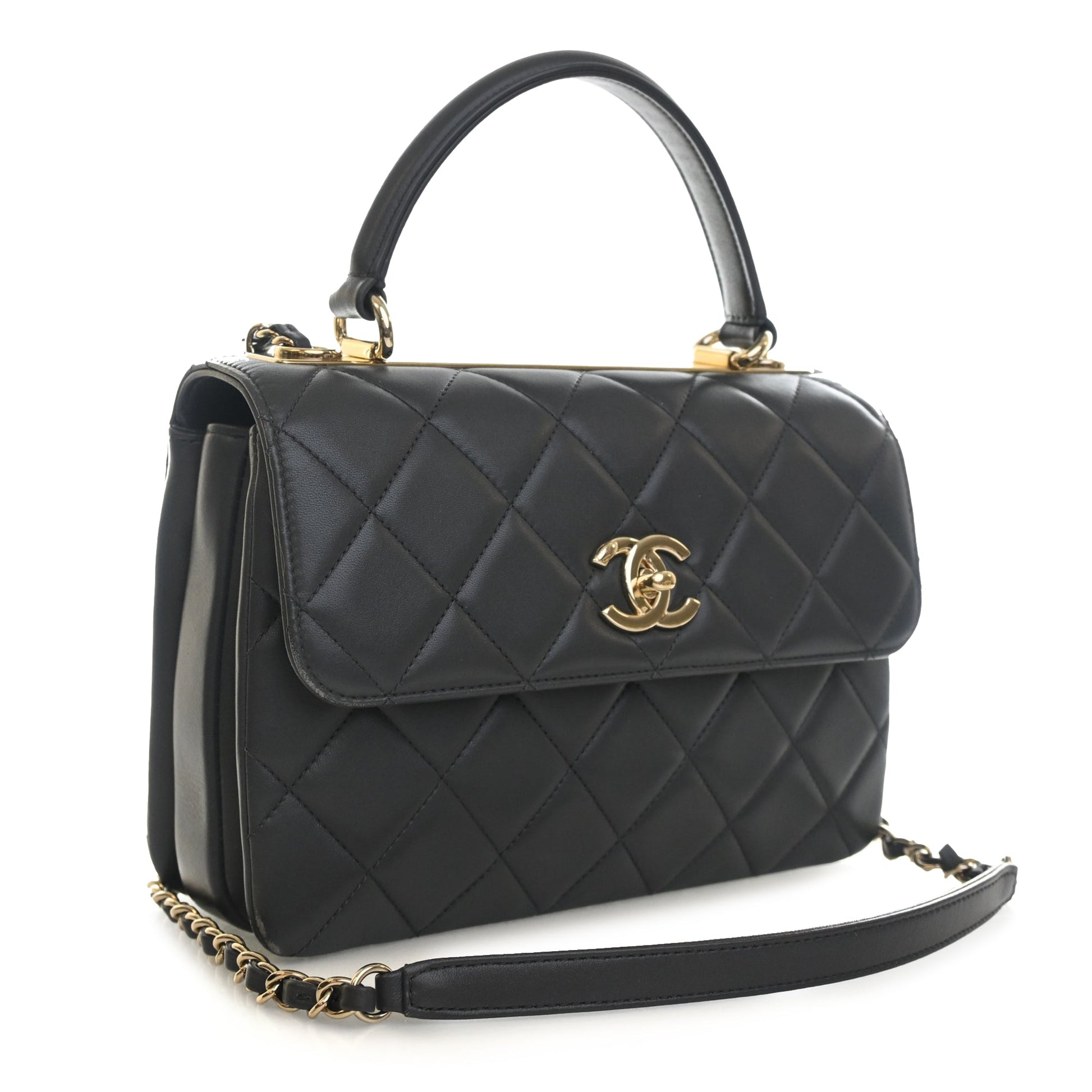 Chanel Small Quilted Lambskin Trendy CC Top Handle Flap