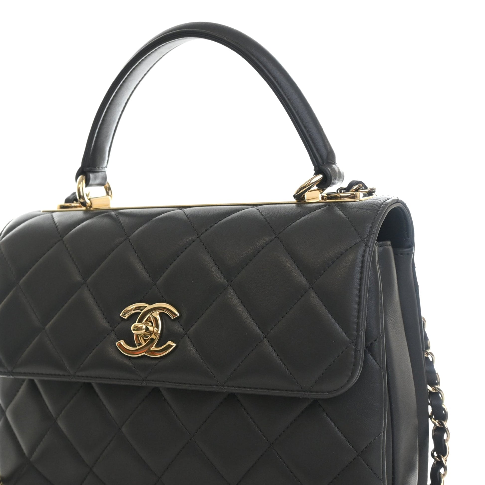 Chanel Small Quilted Lambskin Trendy CC Top Handle Flap