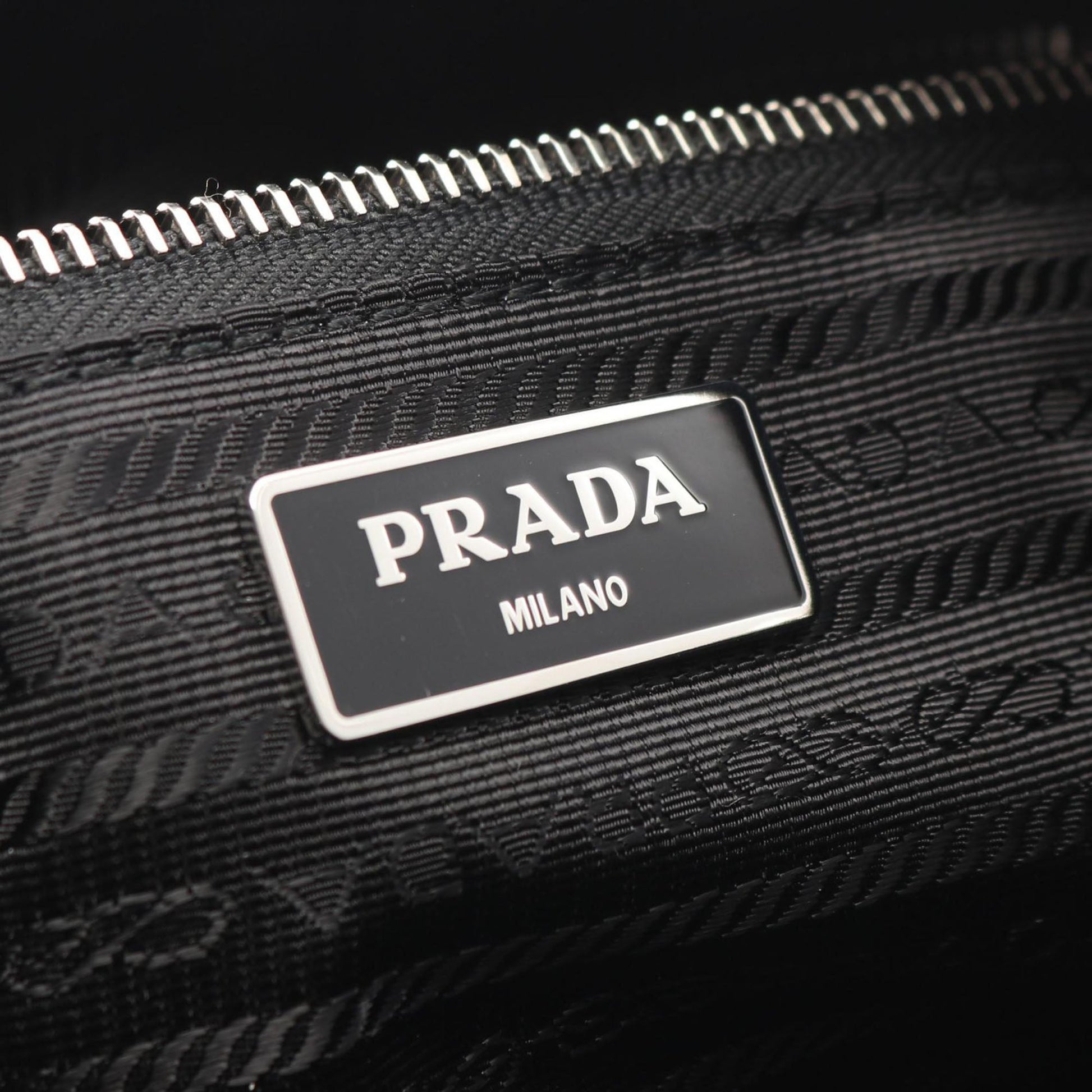 Prada Saffiano Trimmed Tessuto Satchel