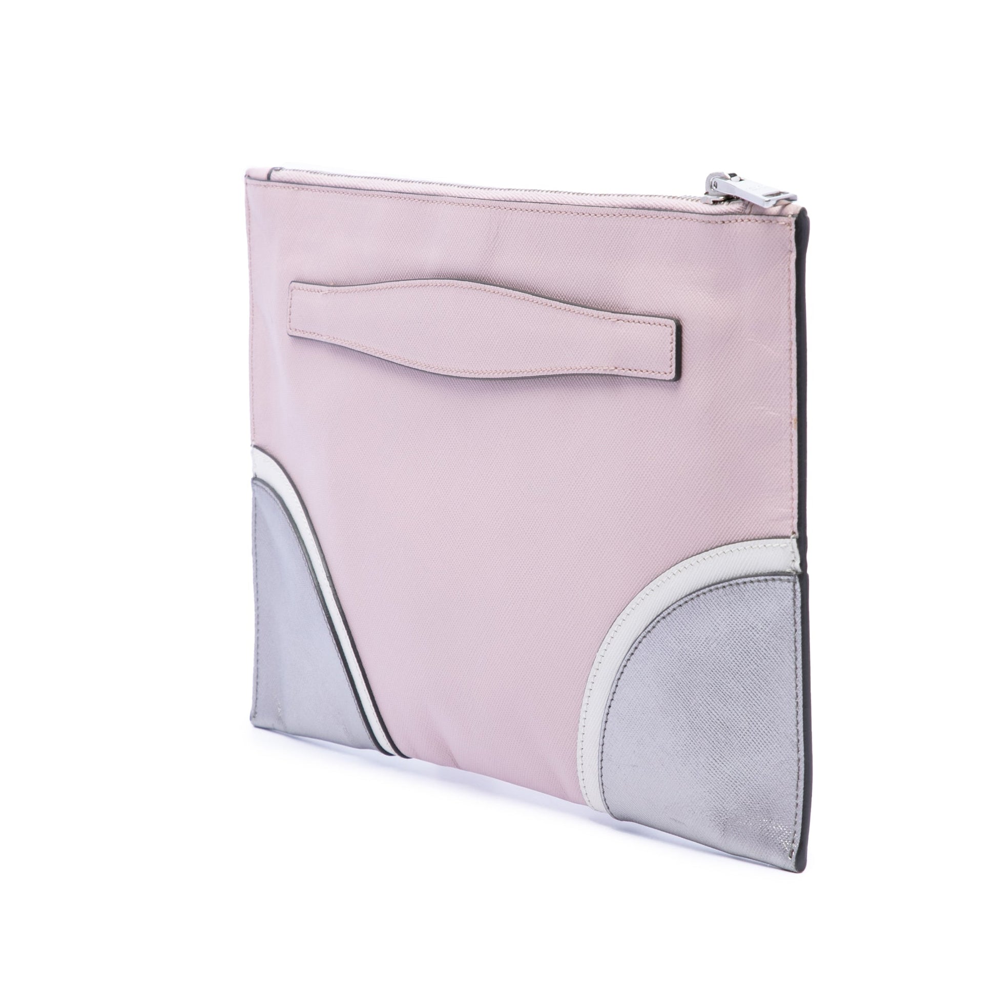 Prada Tricolor Saffiano Clutch