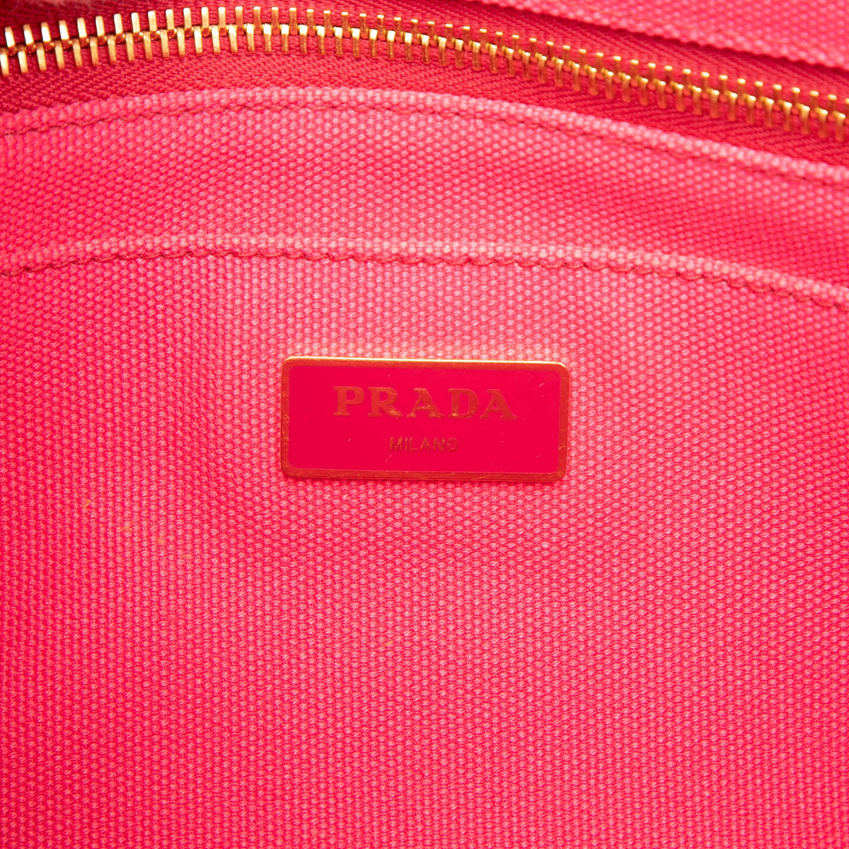 Prada Small Canvas Canapa Logo Tote