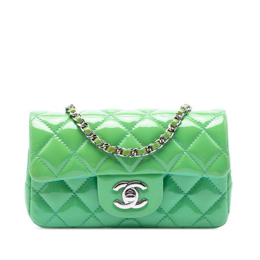 Chanel Extra Mini Rectangular Classic Patent Single Flap