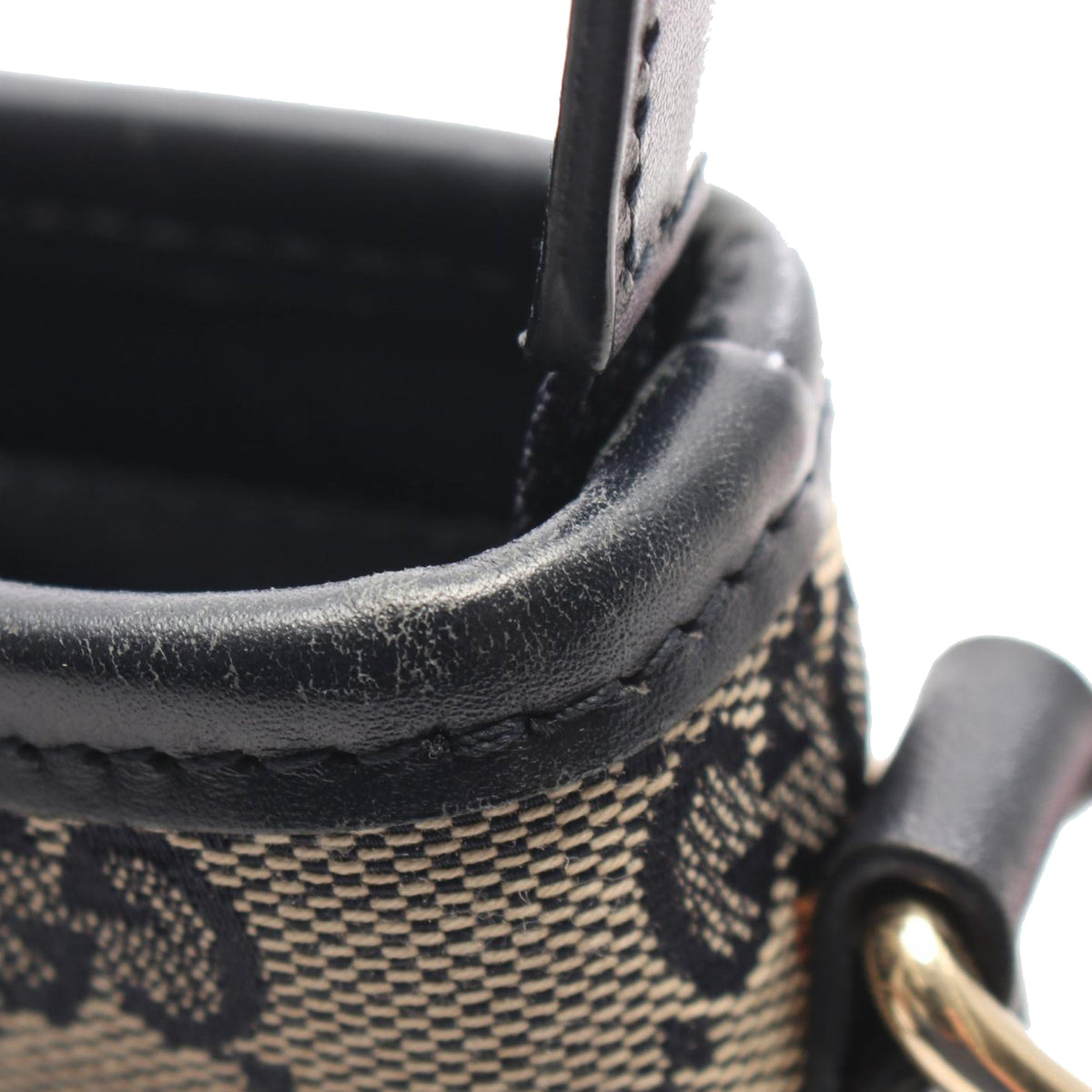 Gucci GG Canvas Web Crossbody — Beige