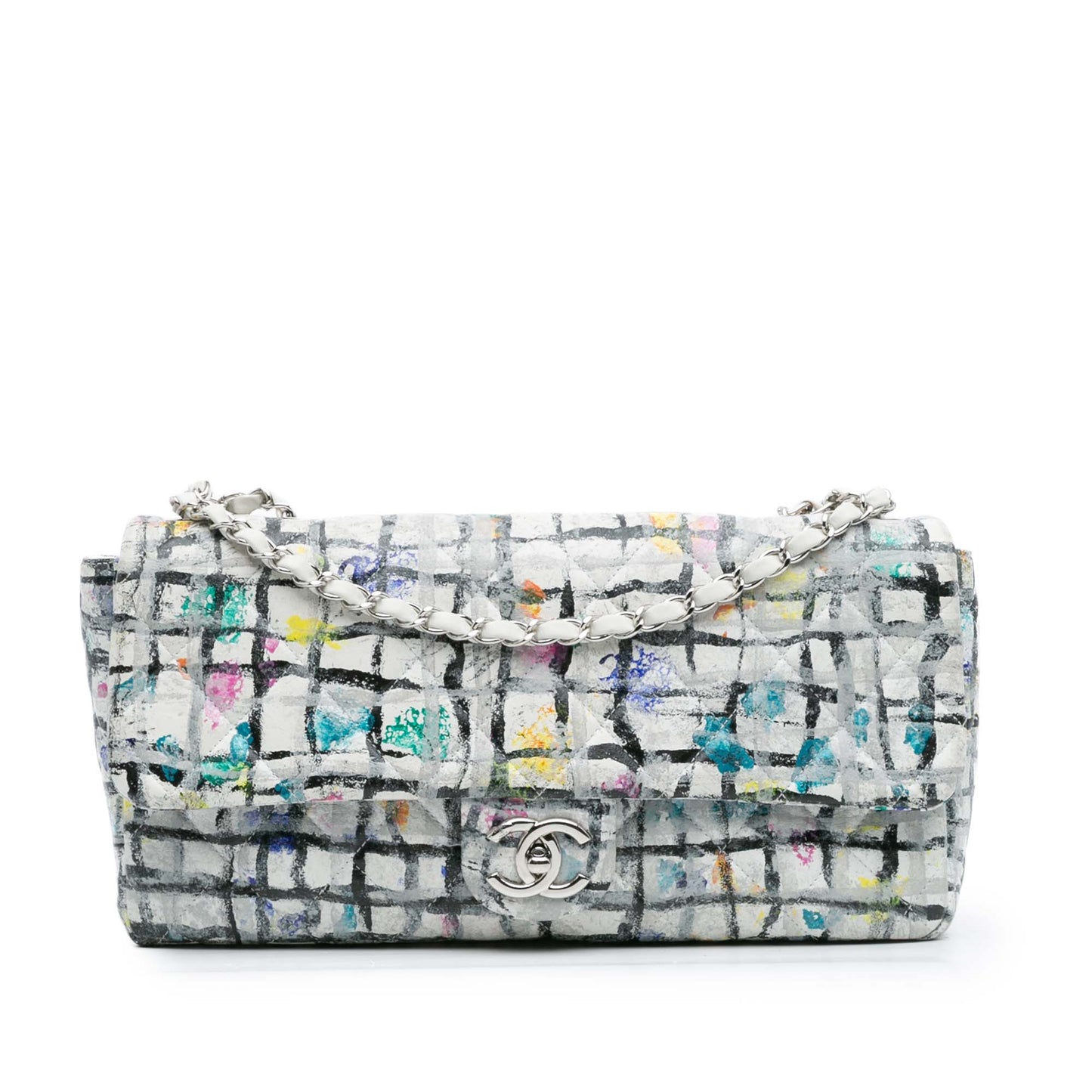 Chanel Medium Calfskin Hand Painted Graffiti Flap