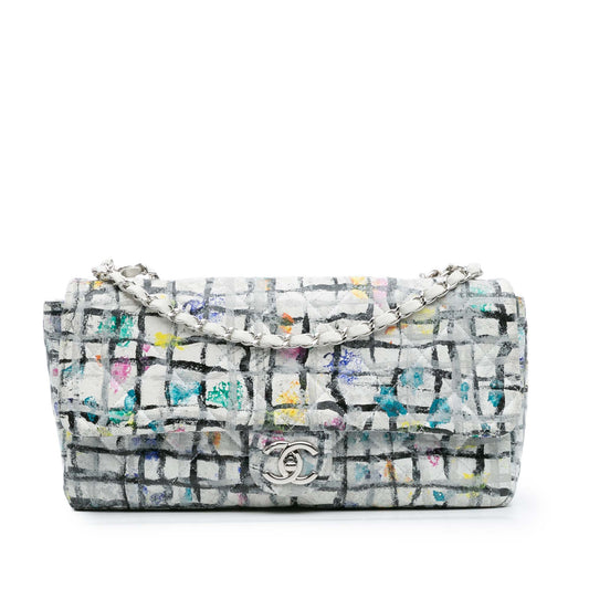 Chanel Medium Calfskin Hand Painted Graffiti Flap